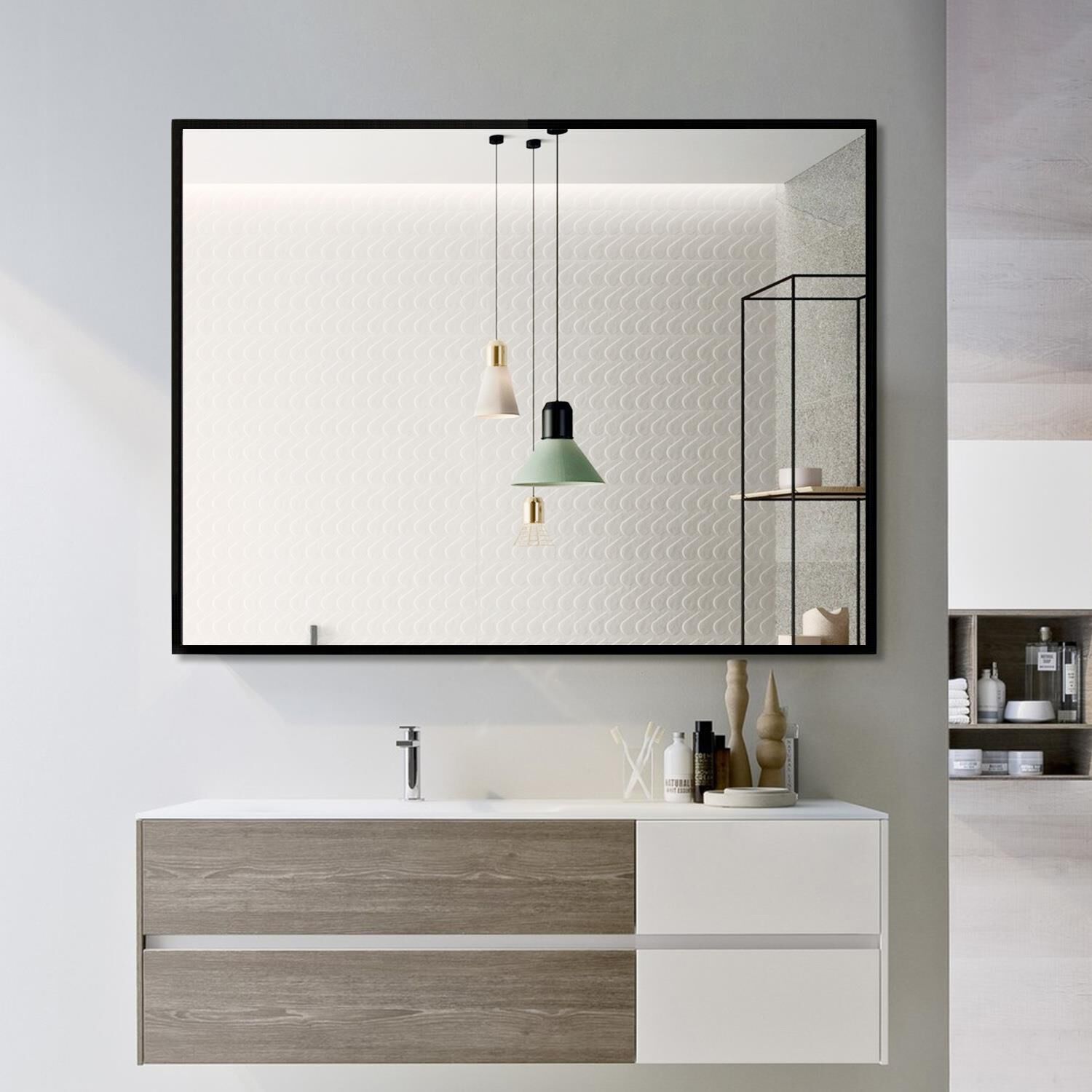 Shown in Black finish