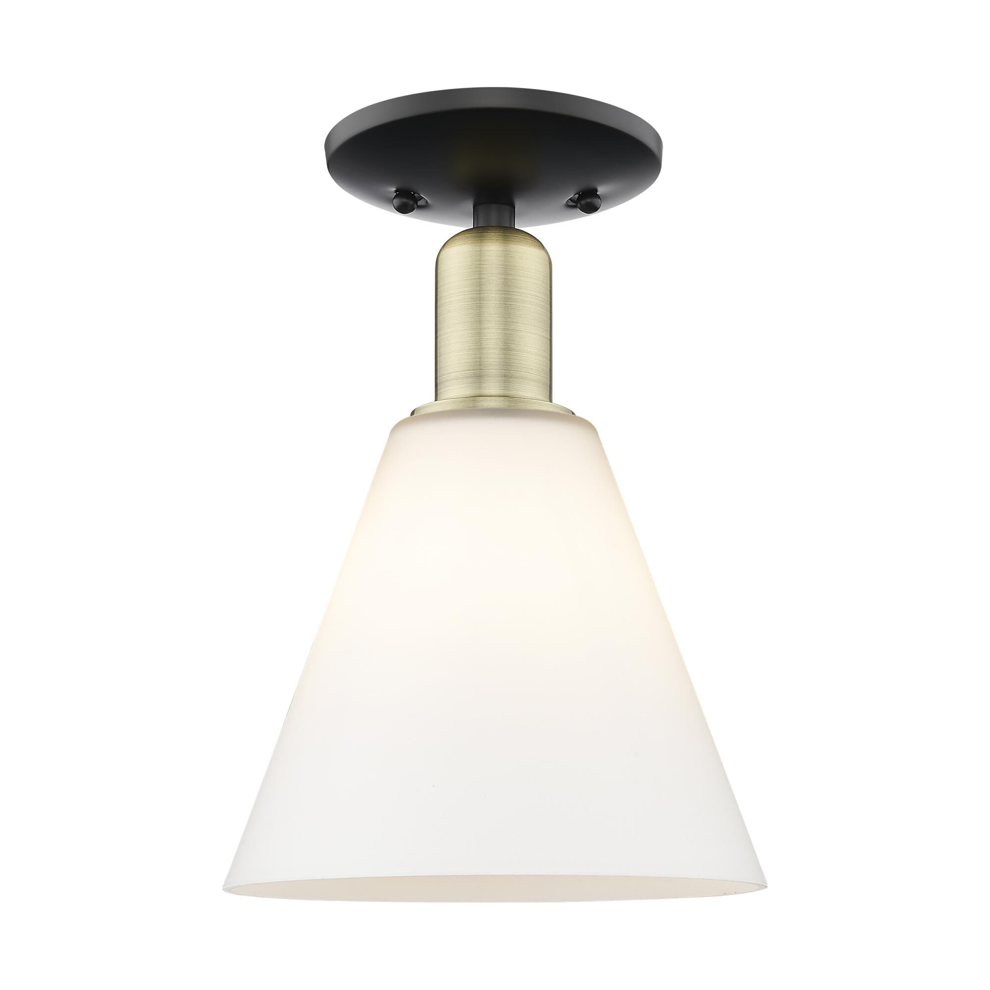 Bruno Marashlian Berkshire Glass 8 Inch Semi Flush Mount by Innovations Lighting