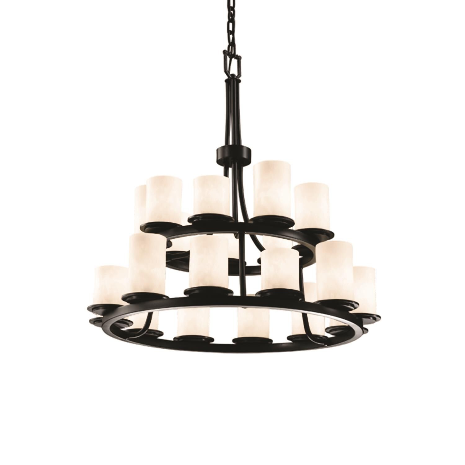 Clouds 33 Inch 21 Light Chandelier by Justice Design Group