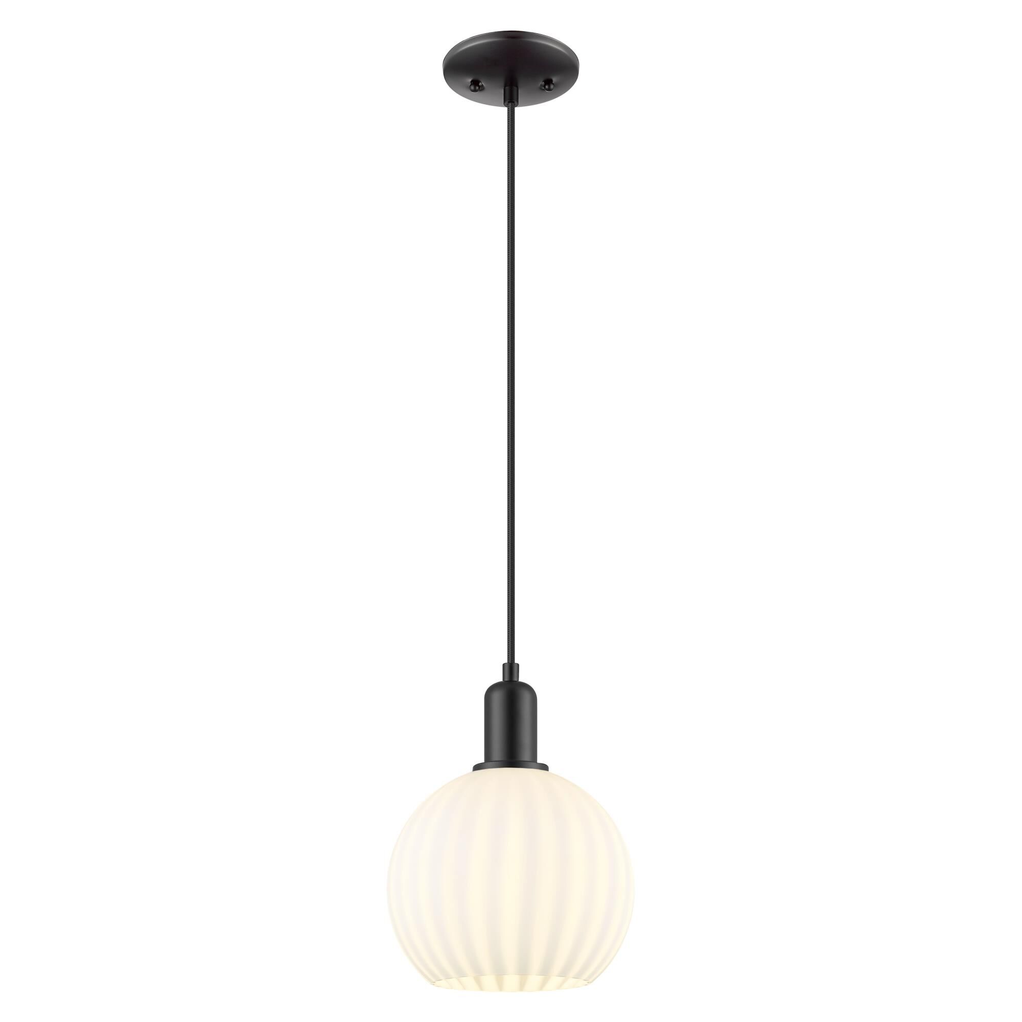 Bruno Marashlian White Venetian 8 Inch Mini Pendant by Innovations Lighting