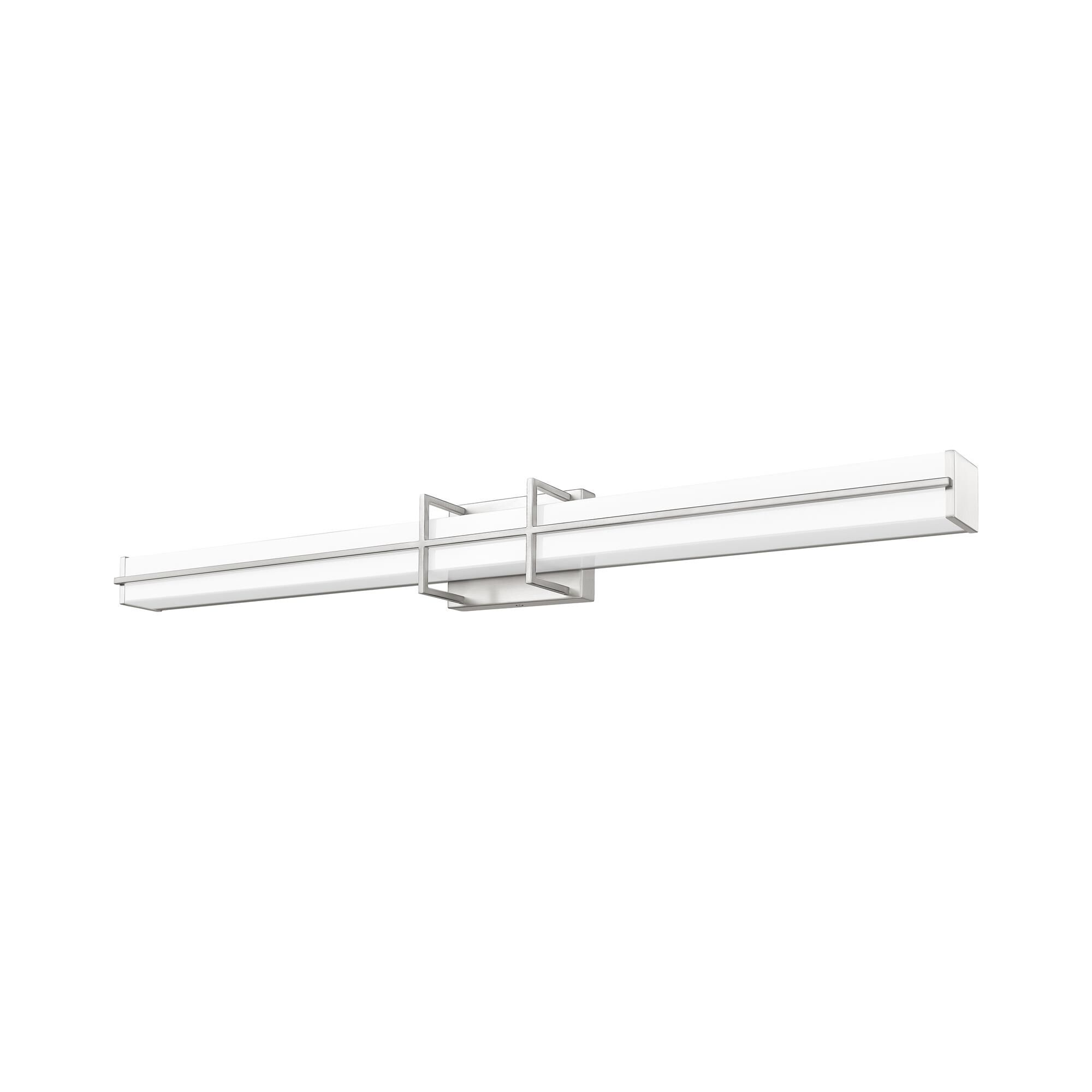 Shown in Brushed Nickel finish and Frosted glass
