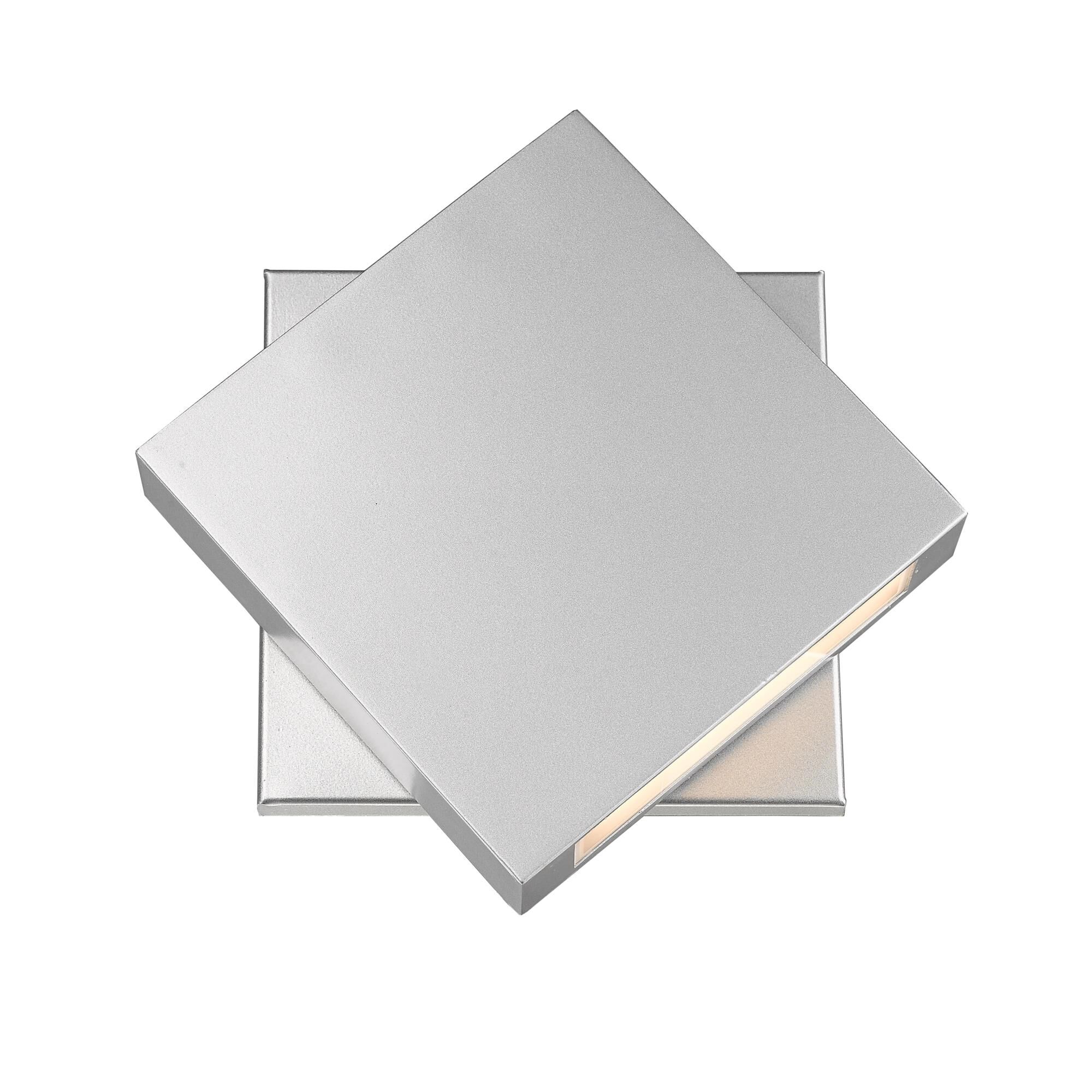 Quadrate 11 Inch Tall 2 Light LED Outdoor Wall Light by Z-Lite