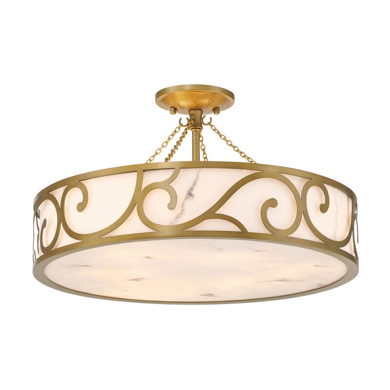 Halstead 20 Inch Semi Flush Mount by Savoy House
