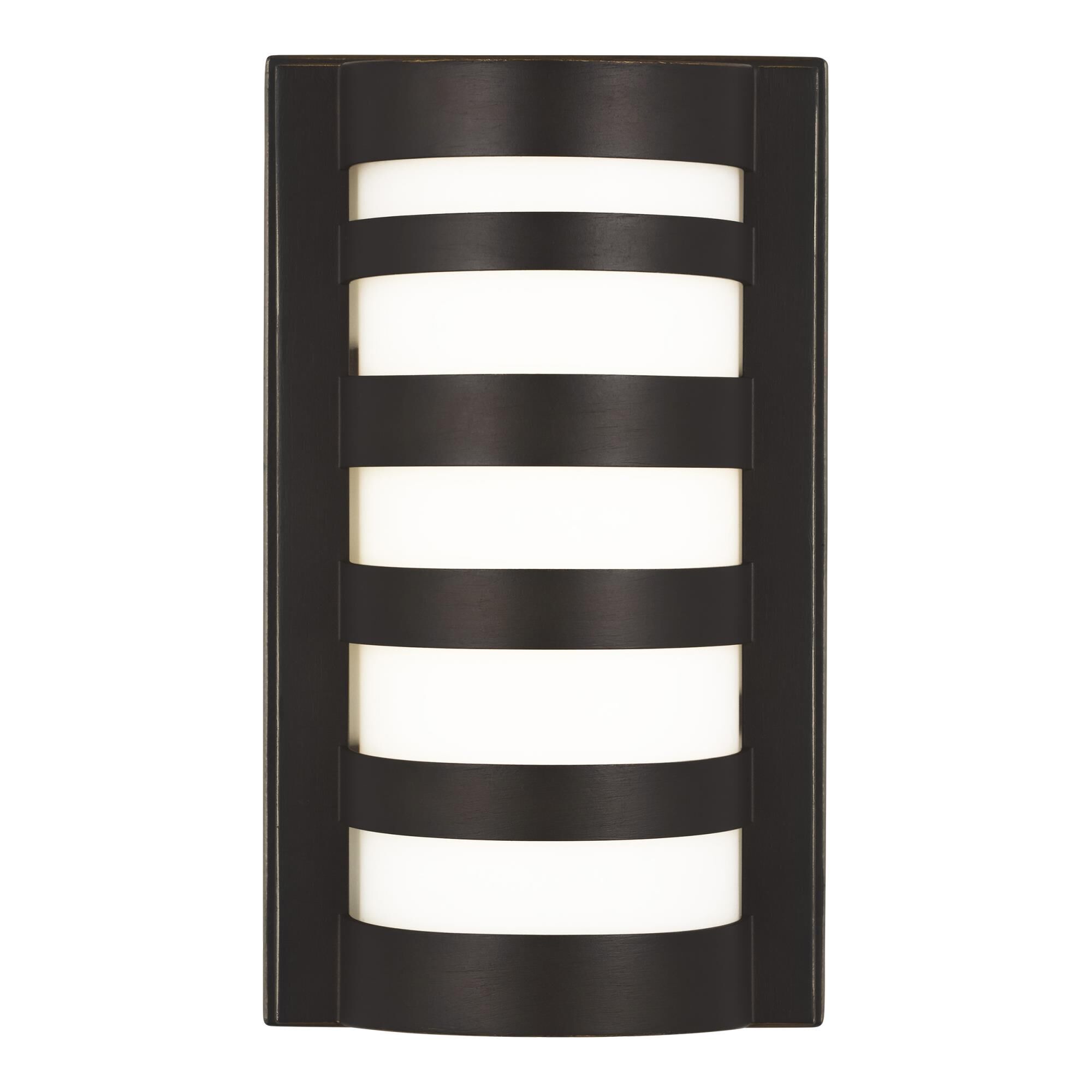 Shown in Antique Bronze finish and Etched / White Inside glass