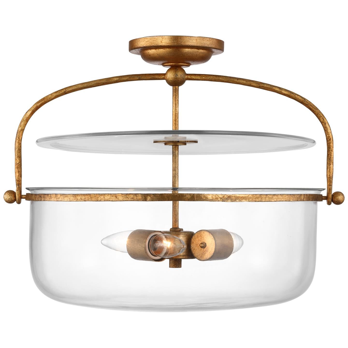 Visual Comfort Chapman and Myers Lorford Semi Flush Mount - Thumbnail 2