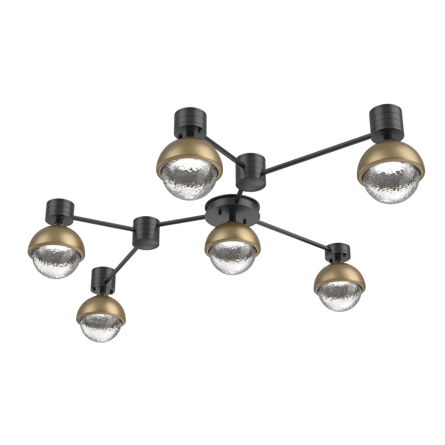Levi Wilson Cabochon 41 Inch Flush Mount by Hammerton Studio