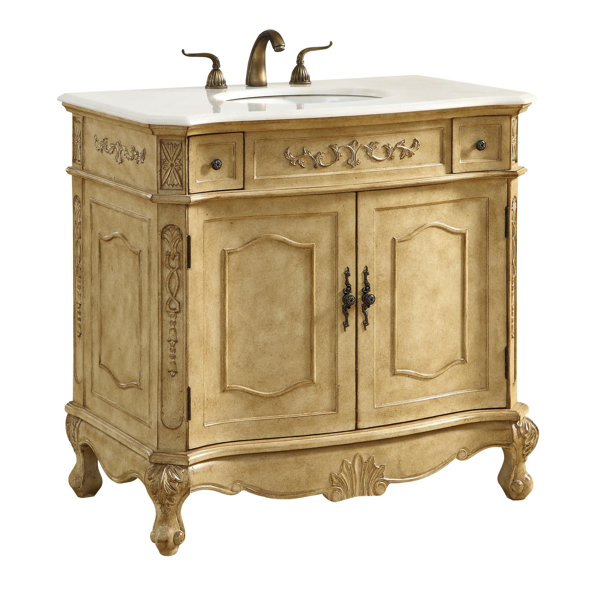 Shown in Antique Beige finish