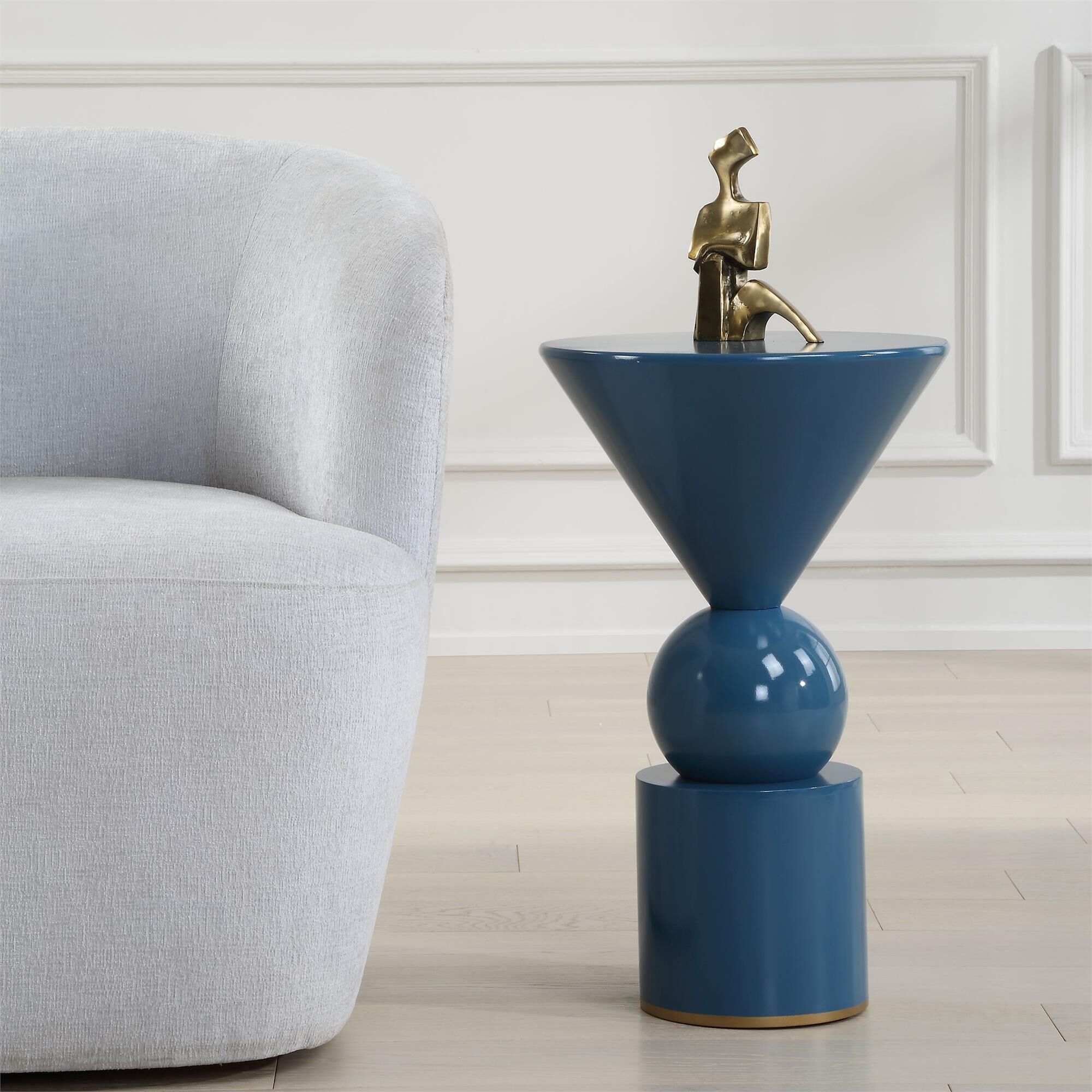 David Frisch Trig 23 Inch End Table by Uttermost