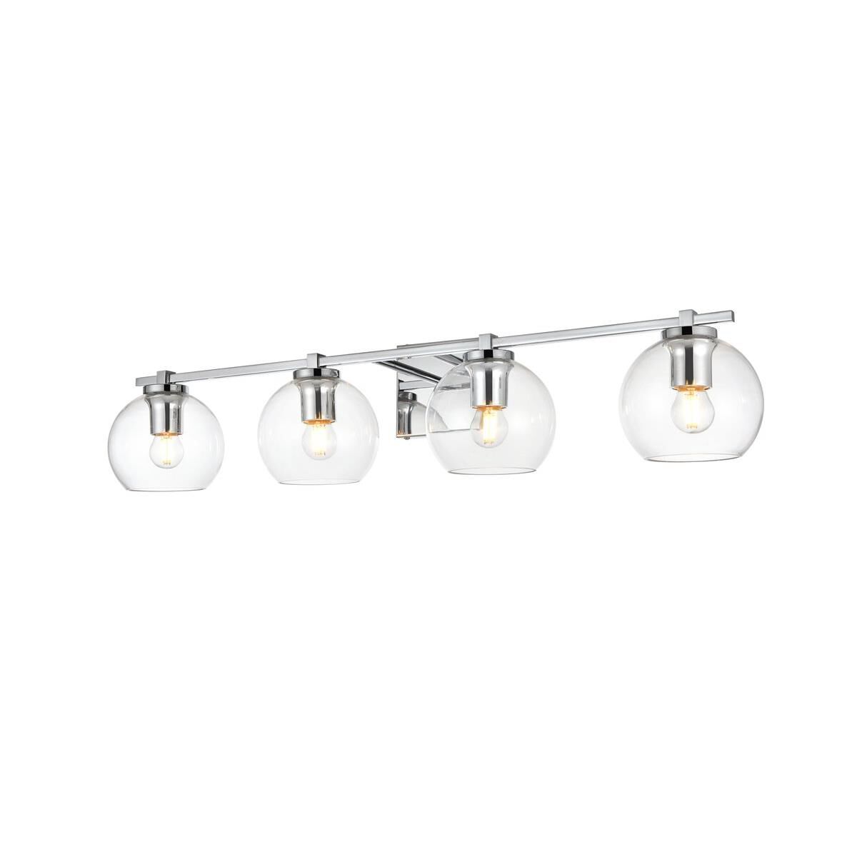 Juelz 34 Inch 4 Light Bath Vanity Light by Elegant Lighting
