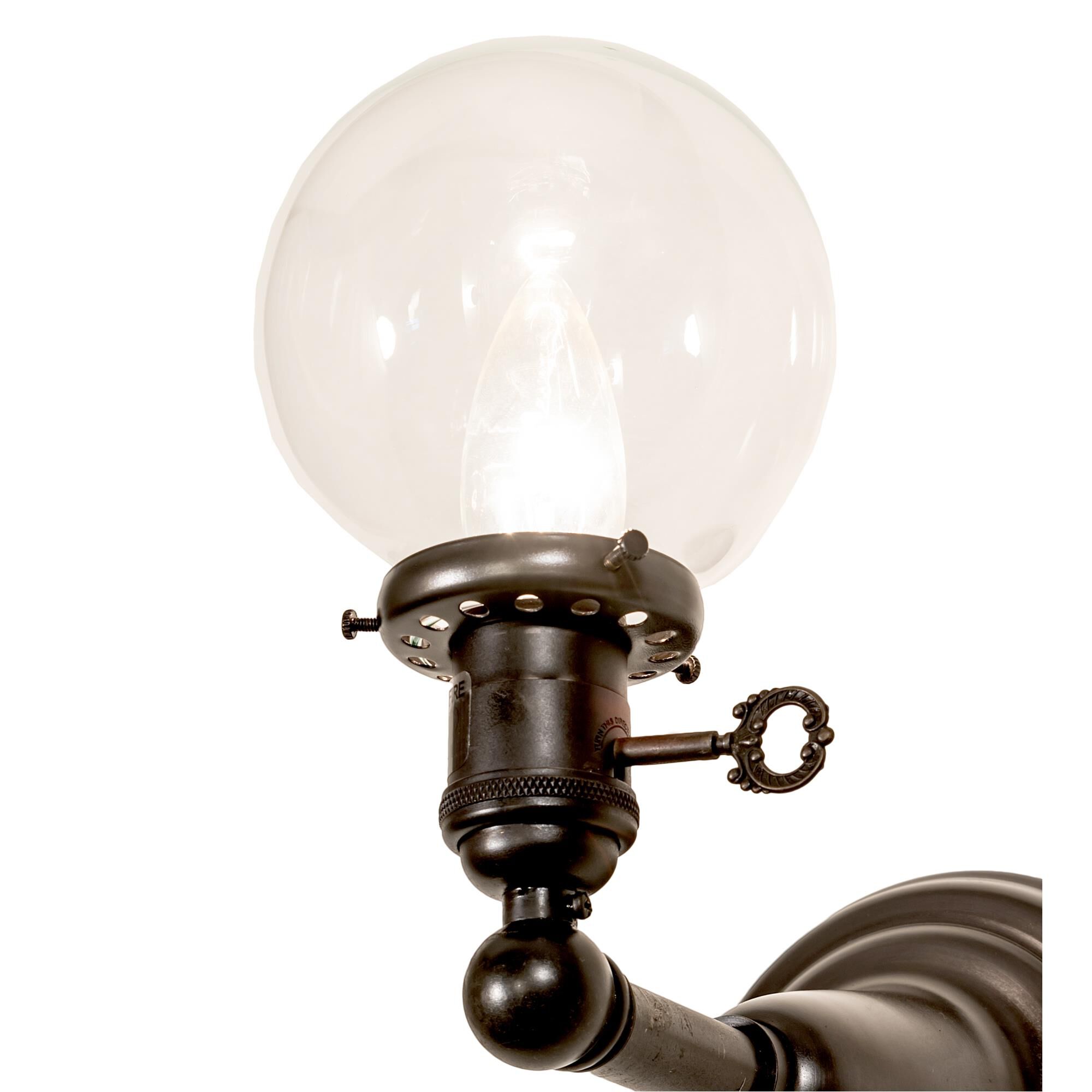 Meyda Lighting Revival Globe 10 Inch Tall Outdoor Wall Light