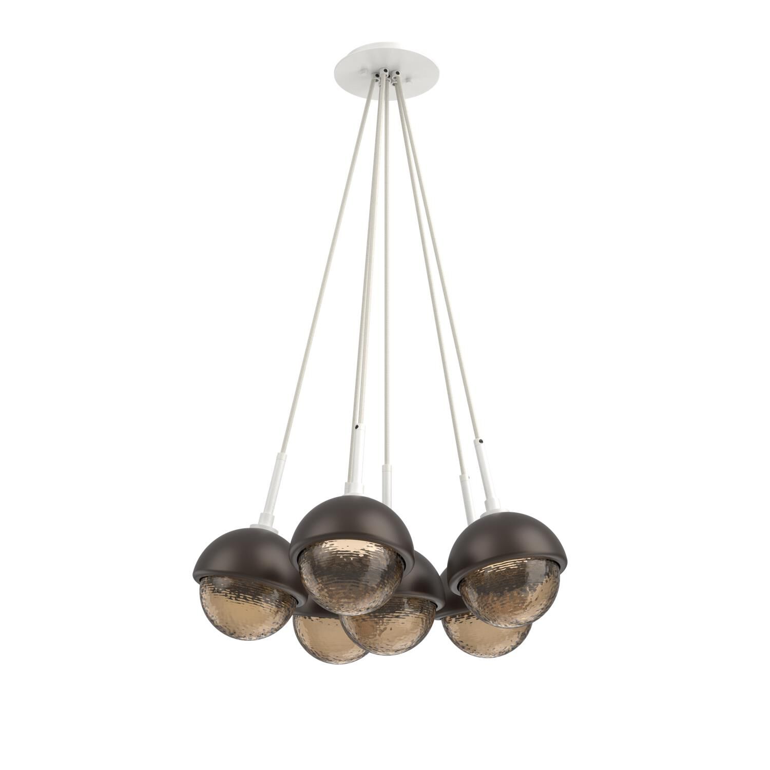 Levi Wilson Cabochon 19 Inch Multi Pendant Light by Hammerton Studio