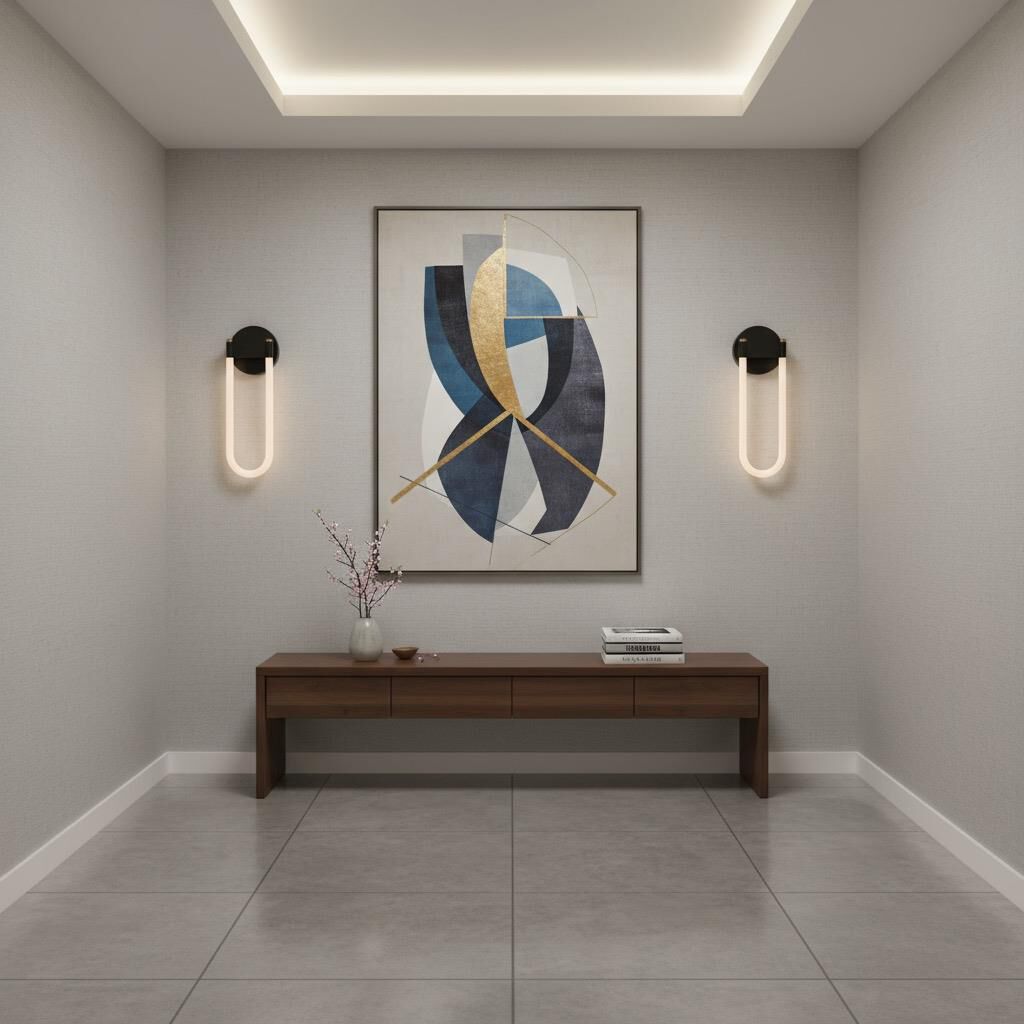 Shown in Black and Brushed Brass finish and Silicone White glass