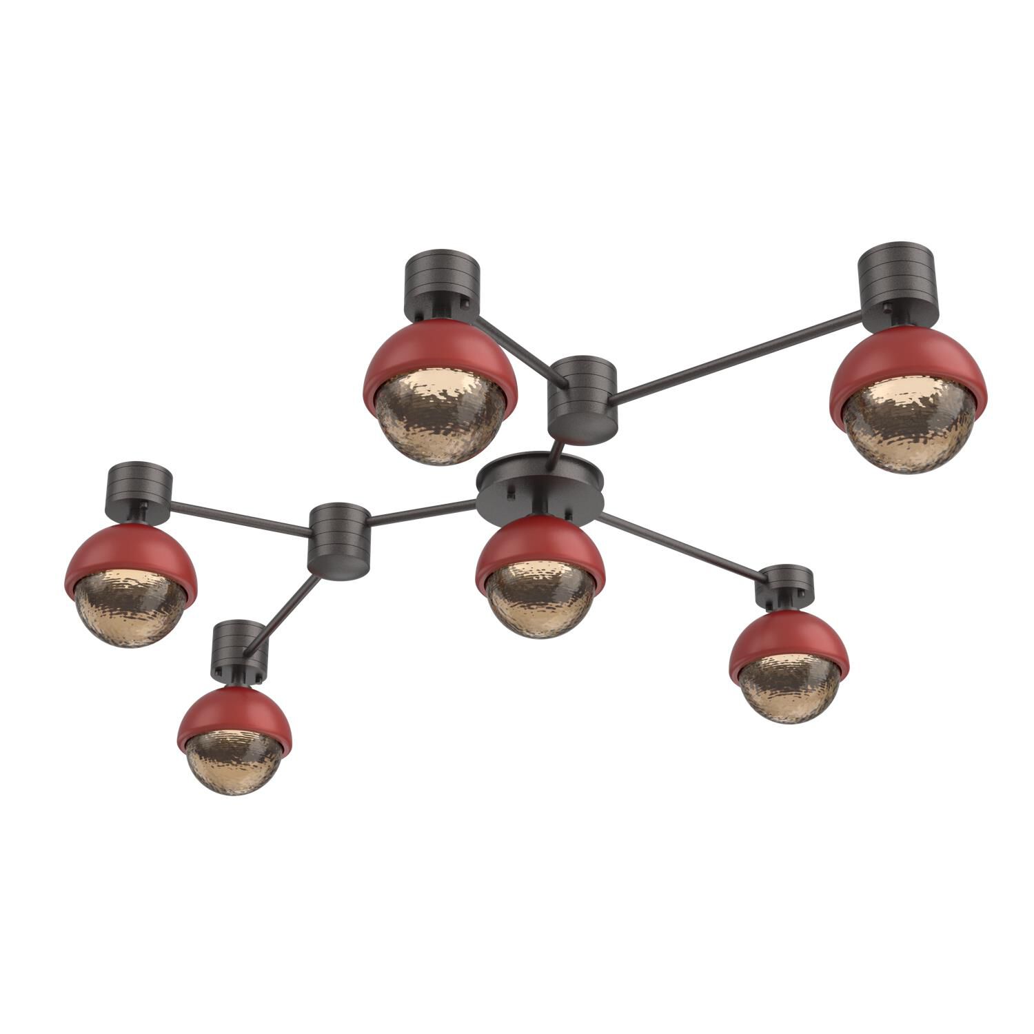 Shown in Graphite finish and Bronze glass and Cinnamon Red accent