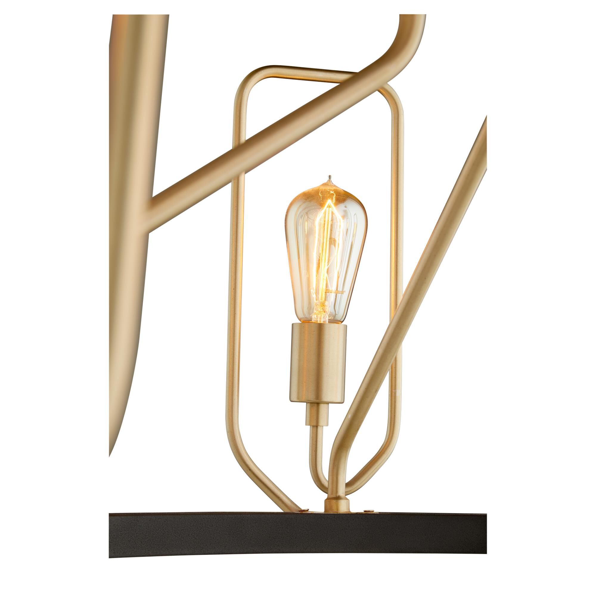 Shown in Textured Black with Aged Brass finish