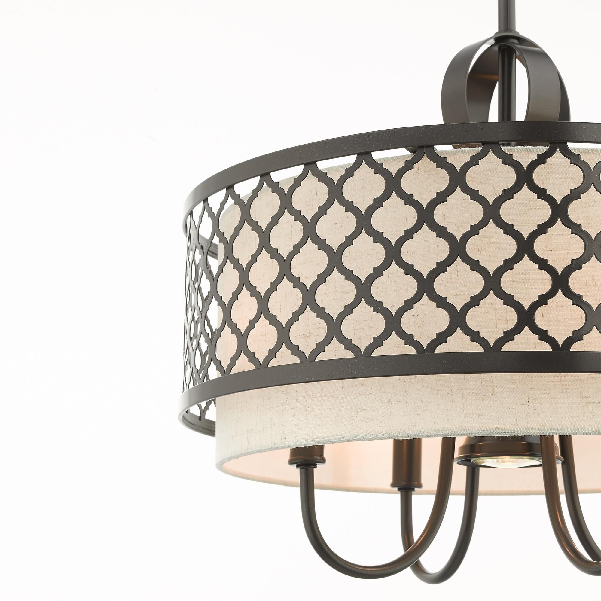 Arabesque 18 Inch Large Pendant by Livex Lighting