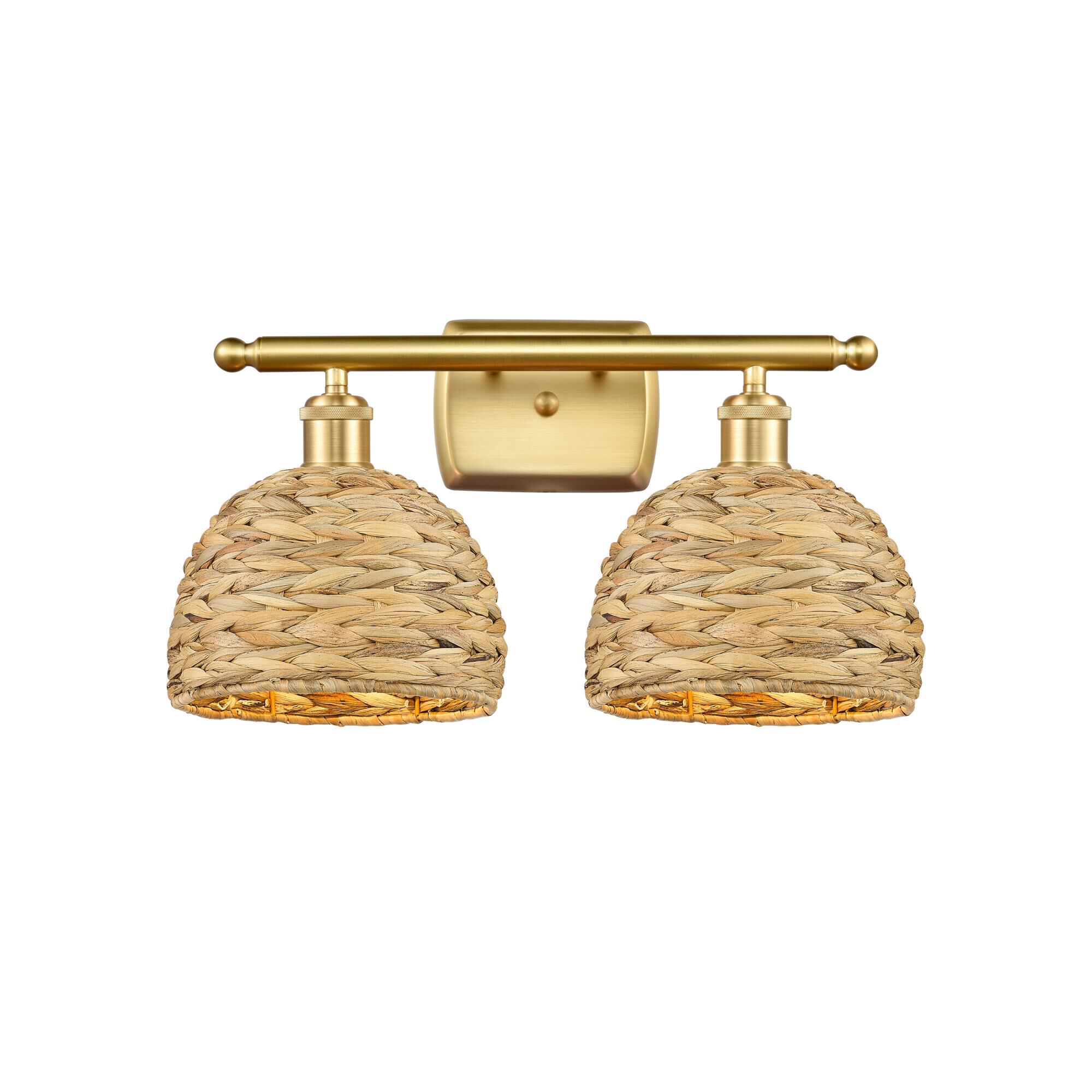 Bruno Marshlain Woven Rattan 18 Inch Bath Vanity Light by Innovations Lighting