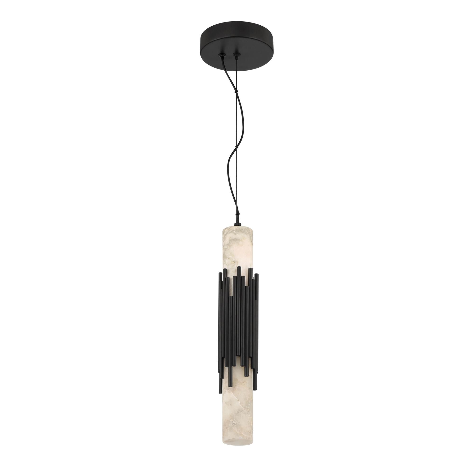 Shown in Urban Bronze finish and Alabaster glass