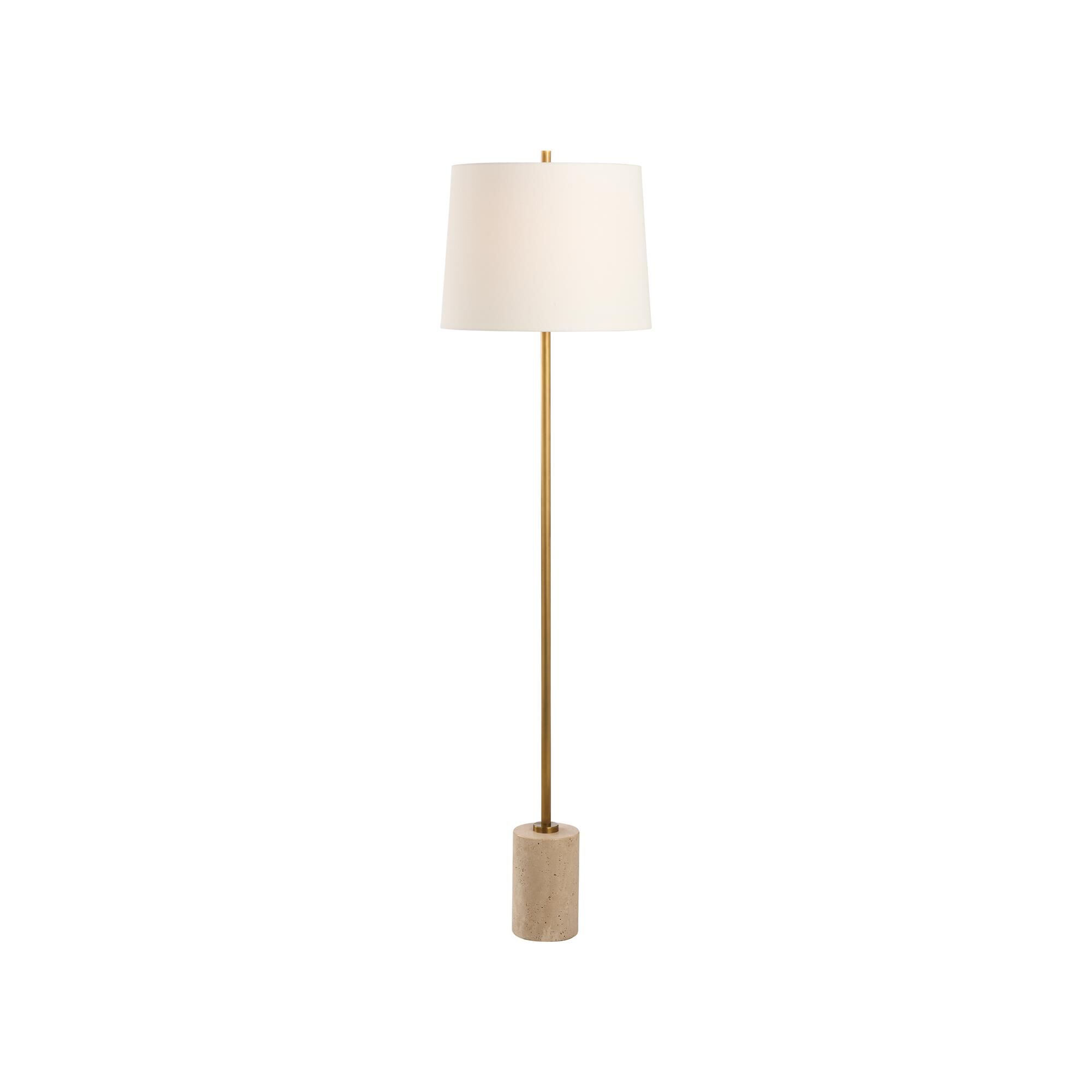 Shown in White, Cream and Gold finish and Linen shade