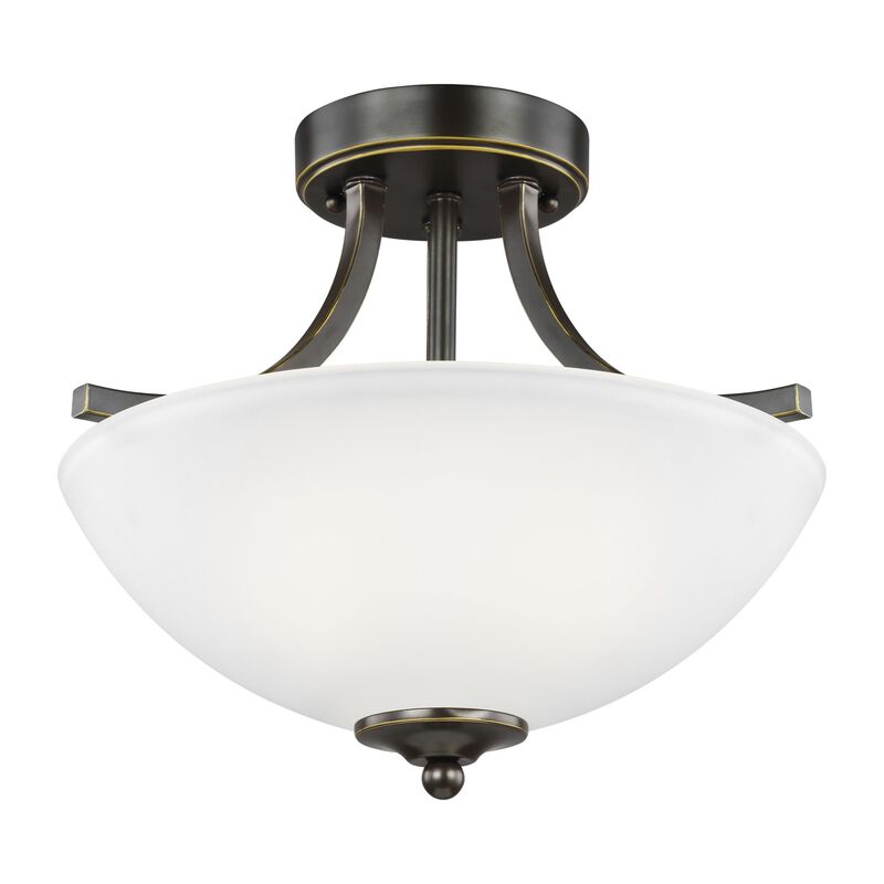 Geary 13 Inch 2 Light Semi Flush Mount by Generation Lighting
