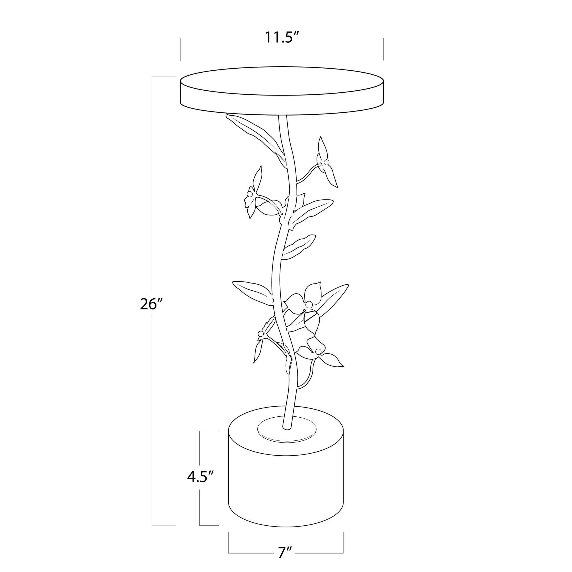 Trillium 26 Inch Accent Table by Regina Andrew