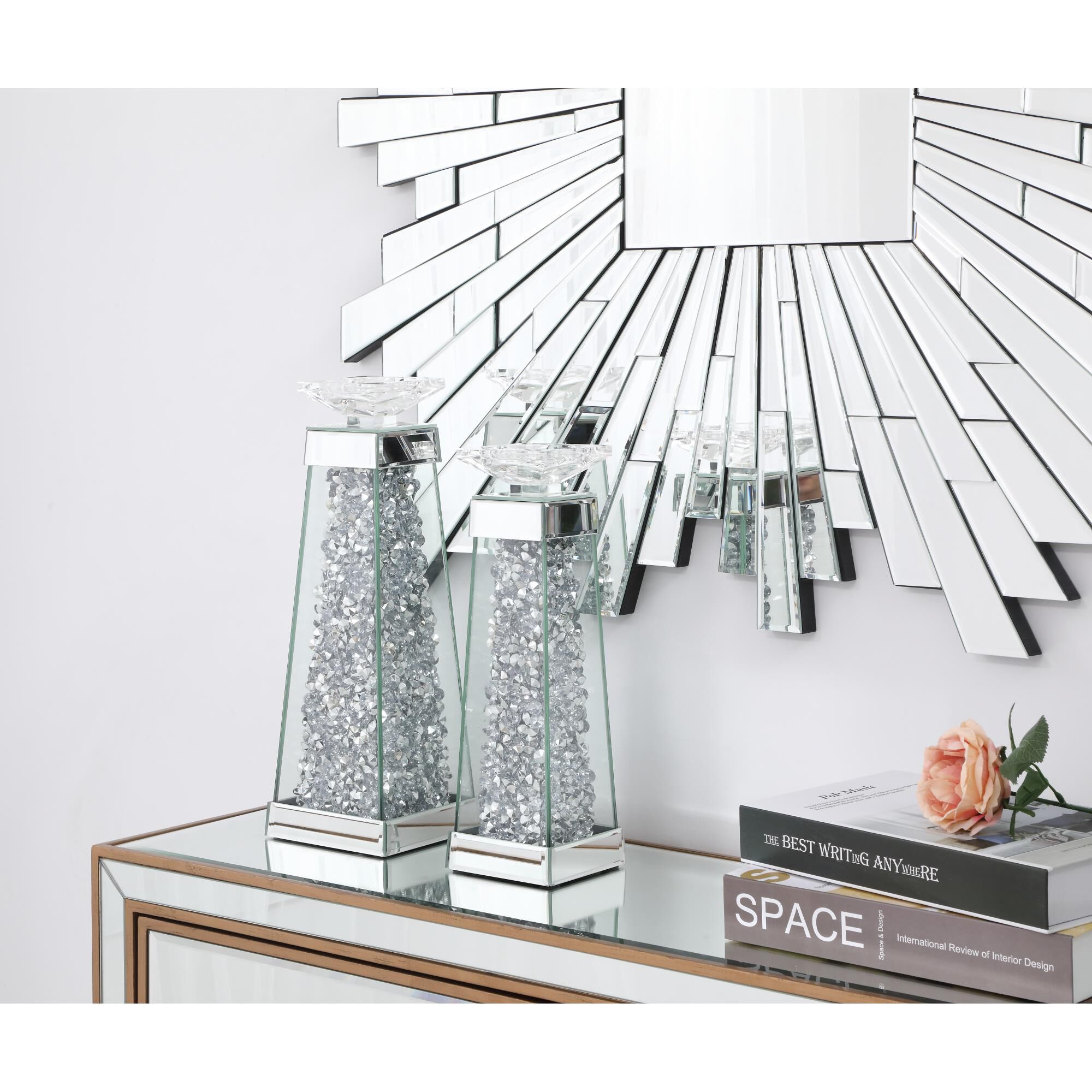 Sparkle Candle Holder by Elegant Decor