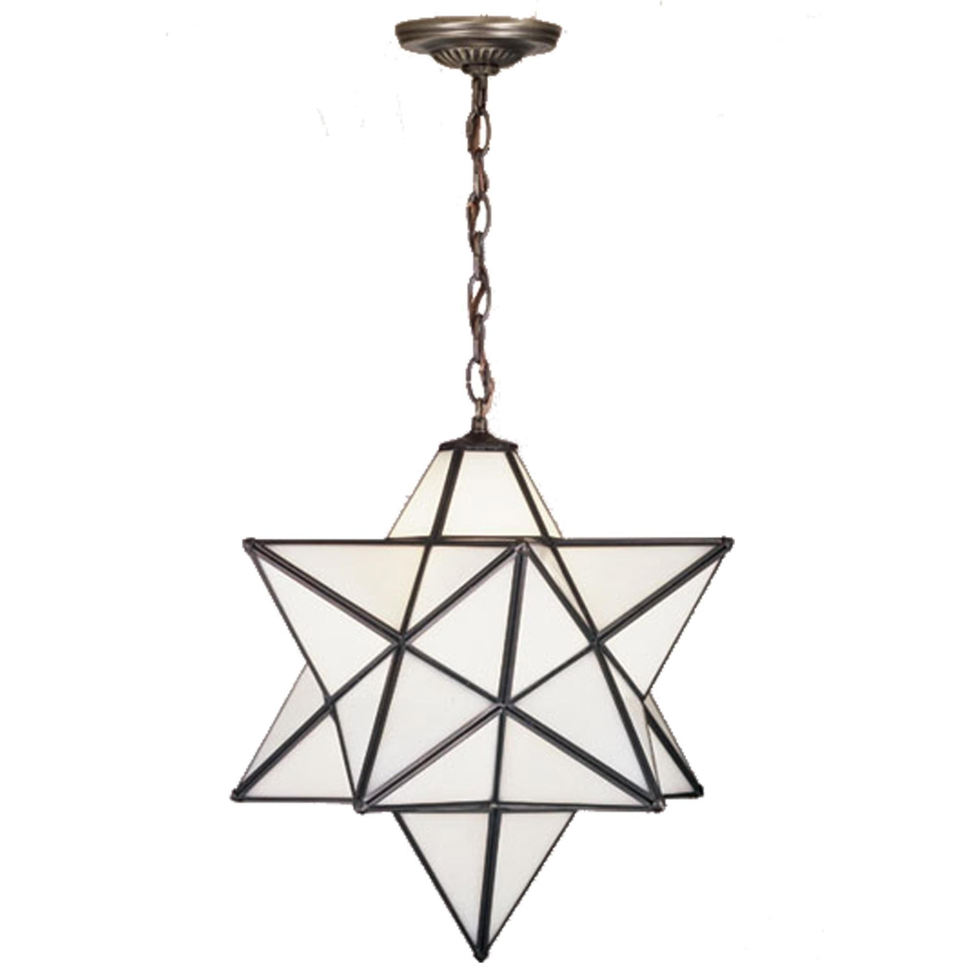 Moravian Star White 24 Inch Large Pendant by Meyda Lighting
