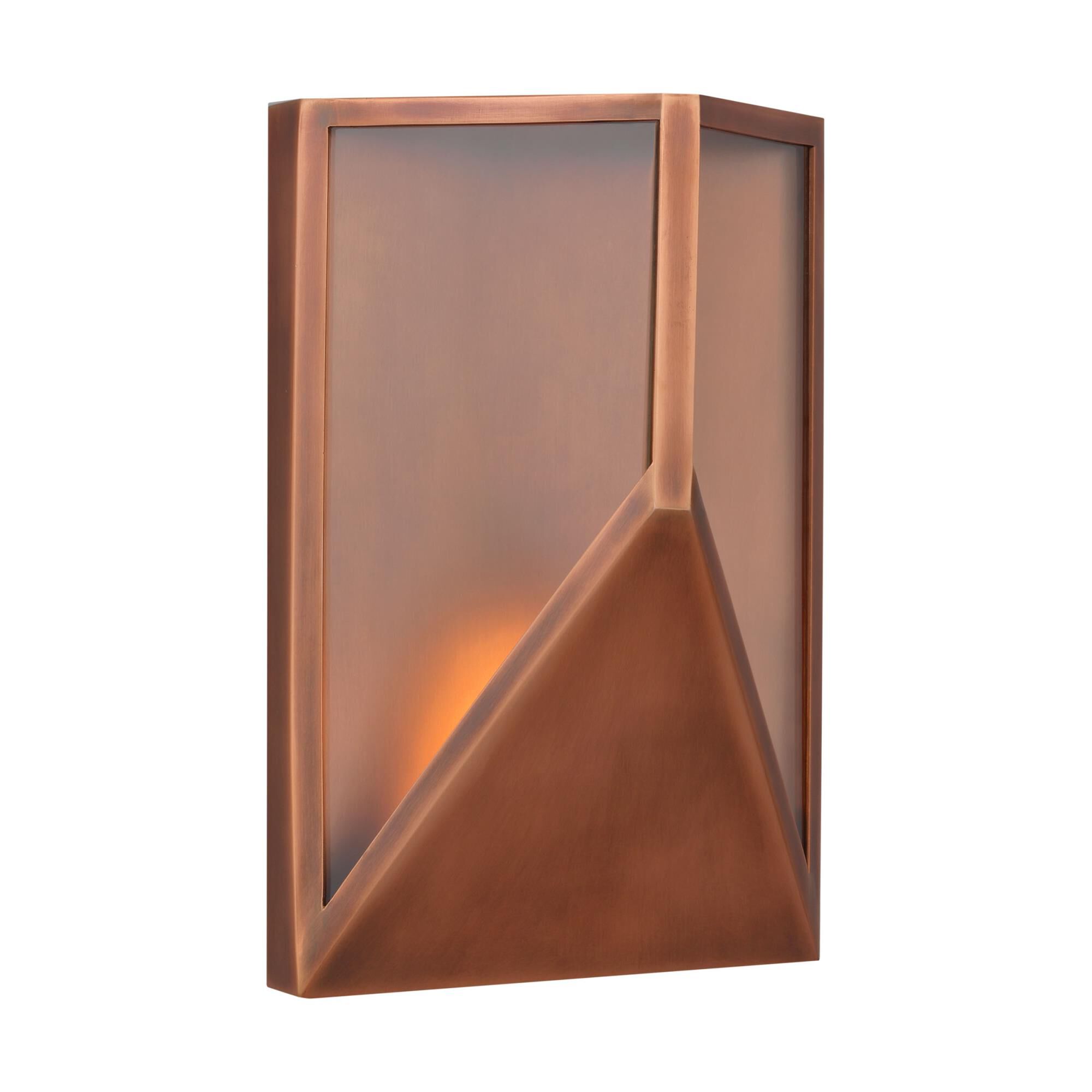 Shown in Natural Copper finish and Clear glass