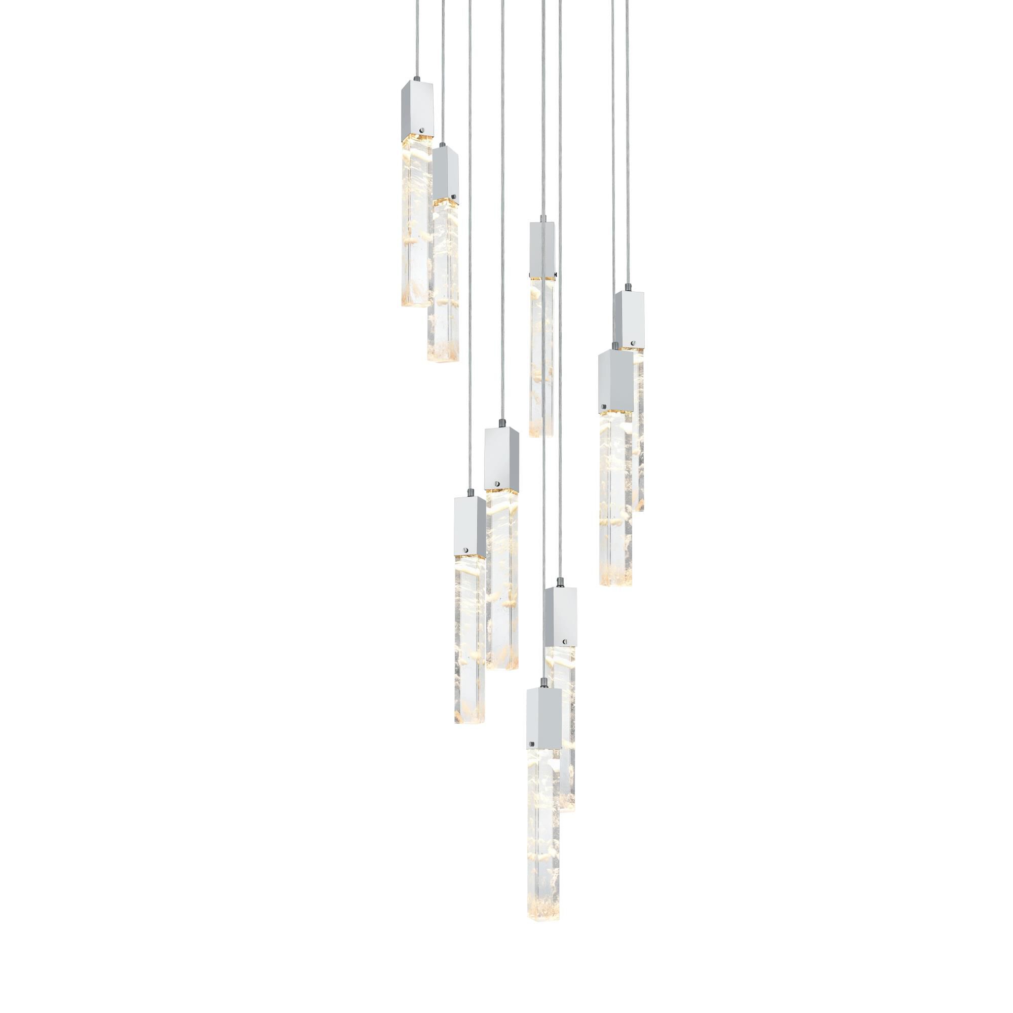 Aurora 24 Inch Multi Light Pendant by Elegant Lighting