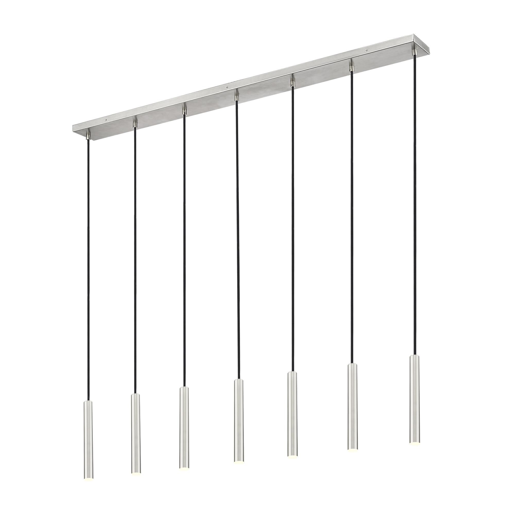 Shown in Brushed Nickel finish and Brushed Nickel glass and Brushed Nickel shade