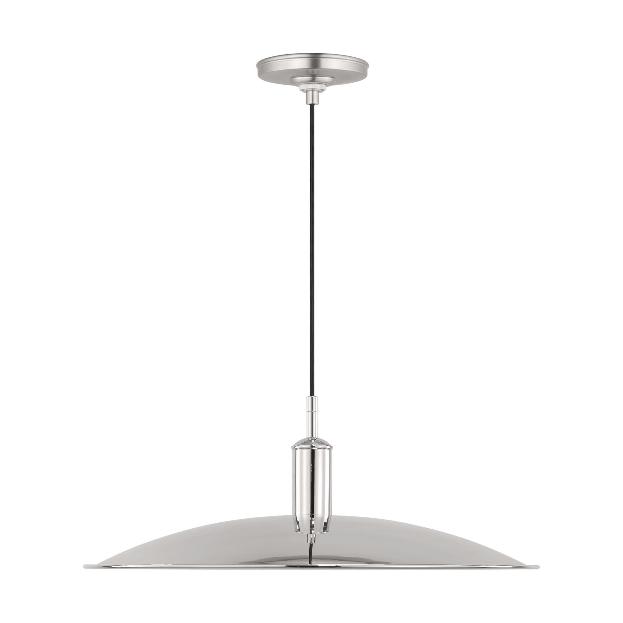 Shown in Polished Nickel finish and Polished Nickel shade