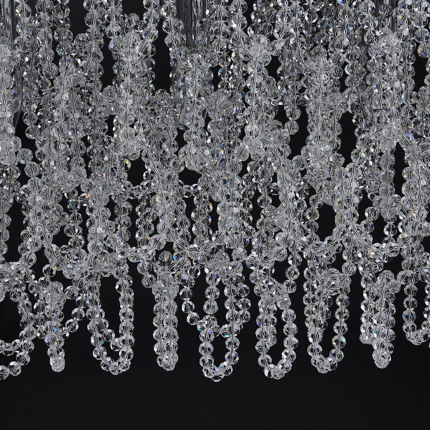 Shown in Polished Chrome finish and Firenze Clear crystal