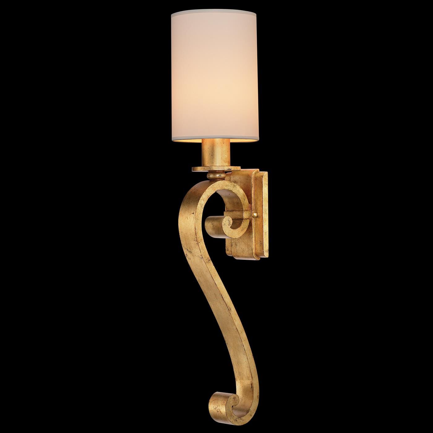 Shown in Gold finish and False crystal and False glass and 7.5 X 7.5 X 11 shade