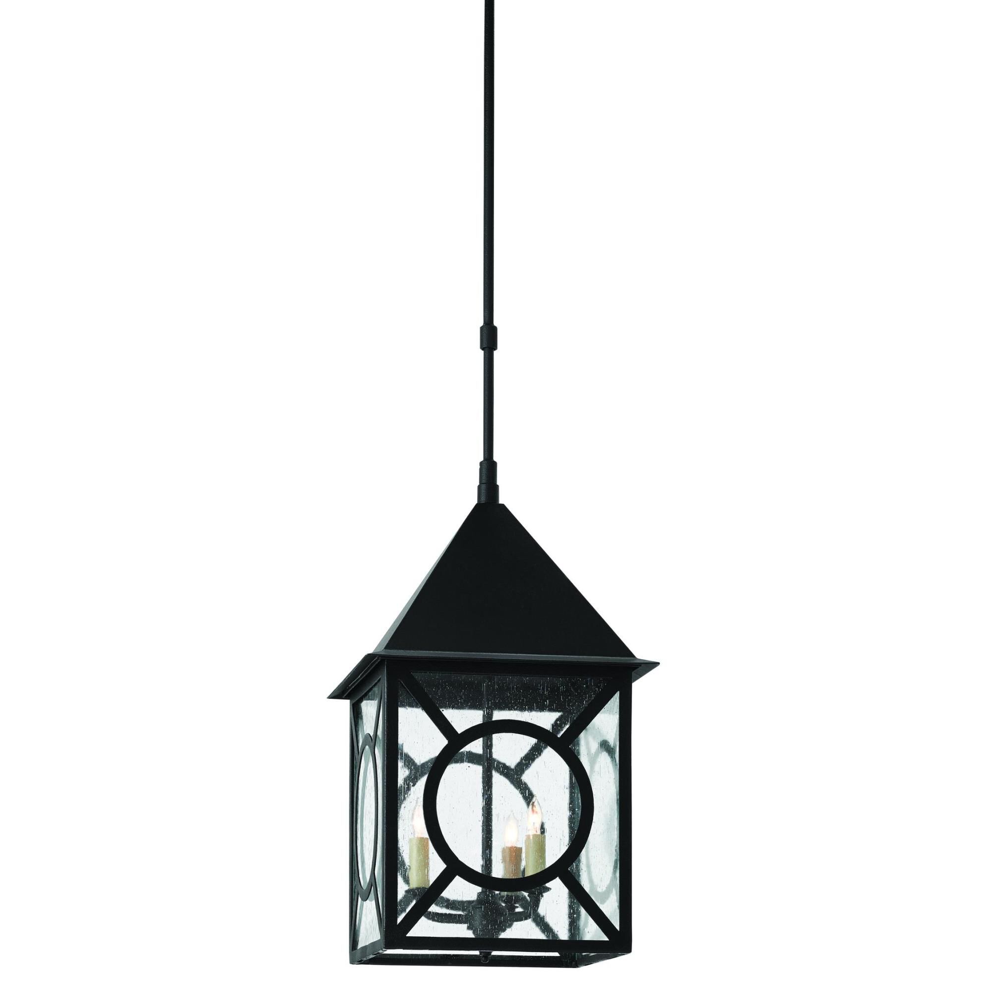 Ripley 26 Inch Tall 3 Light Outdoor Hanging Lantern by Currey and Company