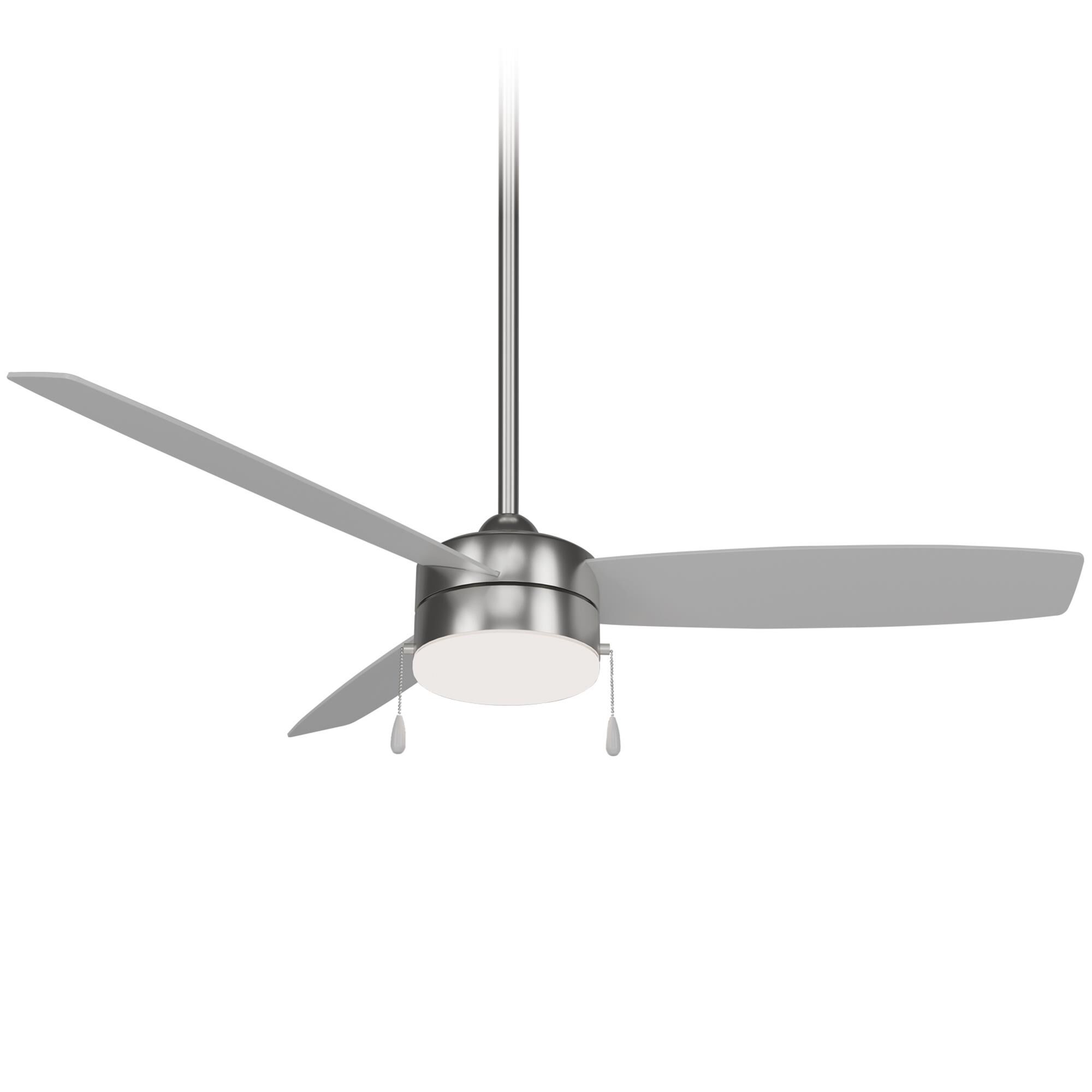 Shown in Brushed Nickel W/ Silver finish and Frosted White glass and Glass shade