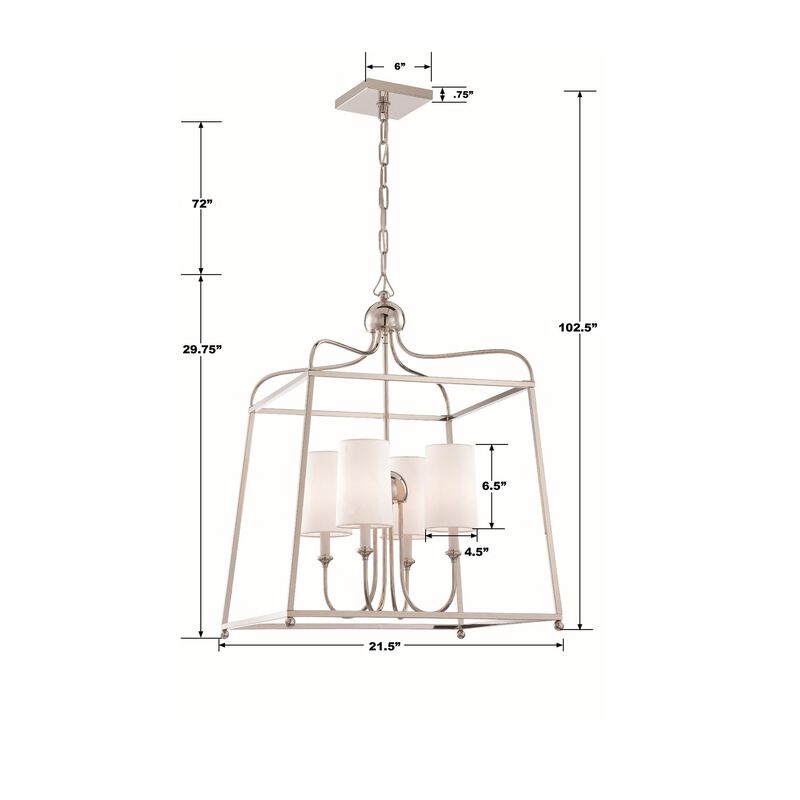 Libby Langdon Sylvan 21 Inch Large Pendant by Crystorama