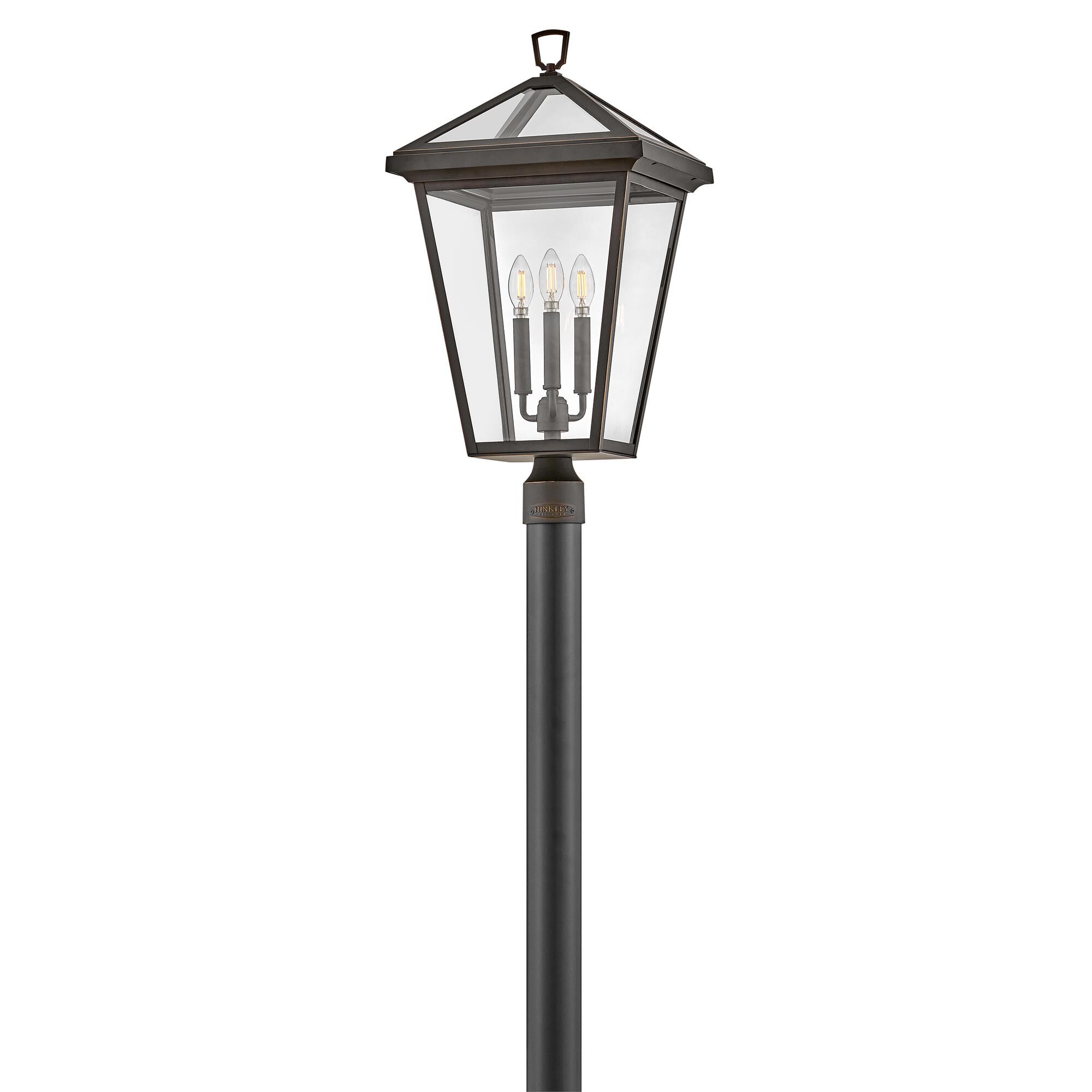 Shown in Oil Rubbed Bronze finish and Clear glass