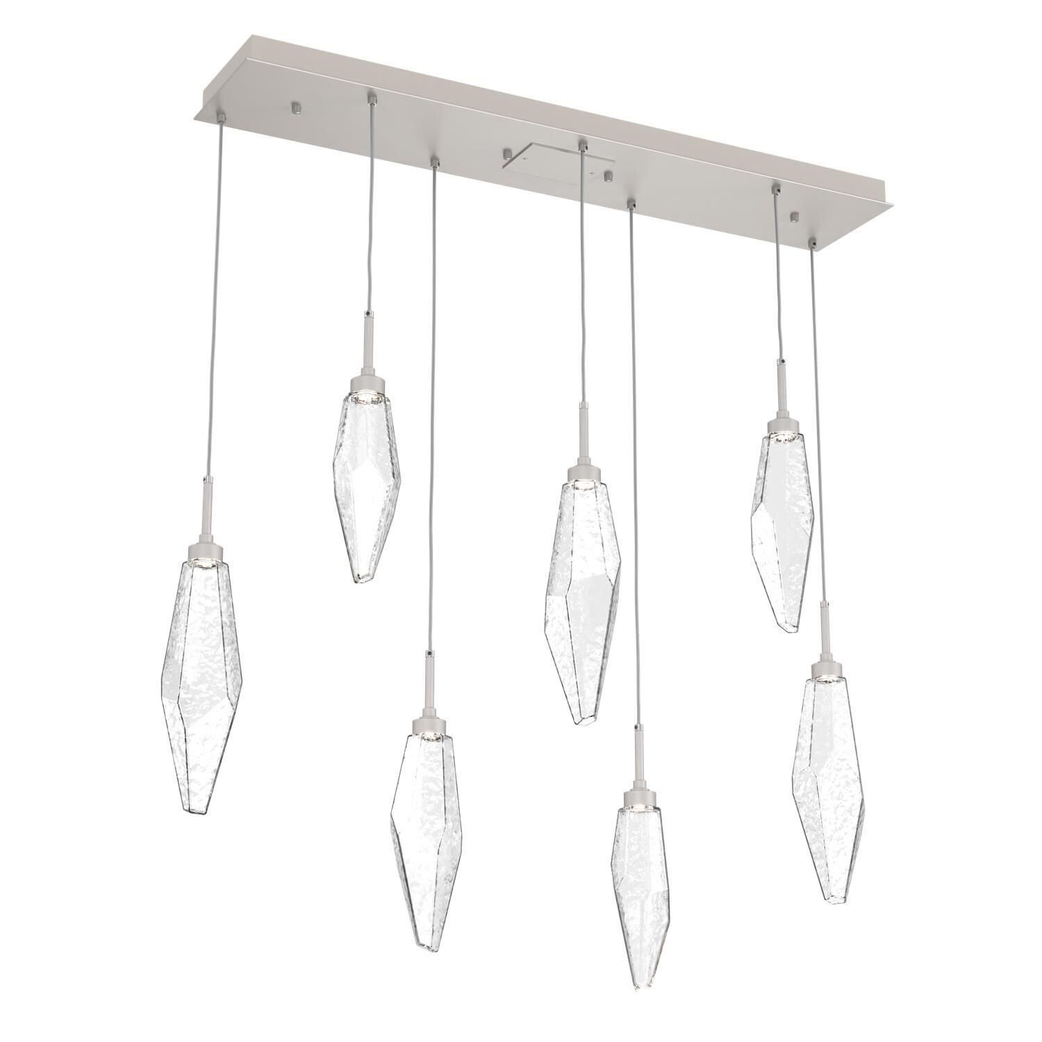 Rock Crystal 44 Inch 7 Light LED Linear Suspension Light by Hammerton Studio