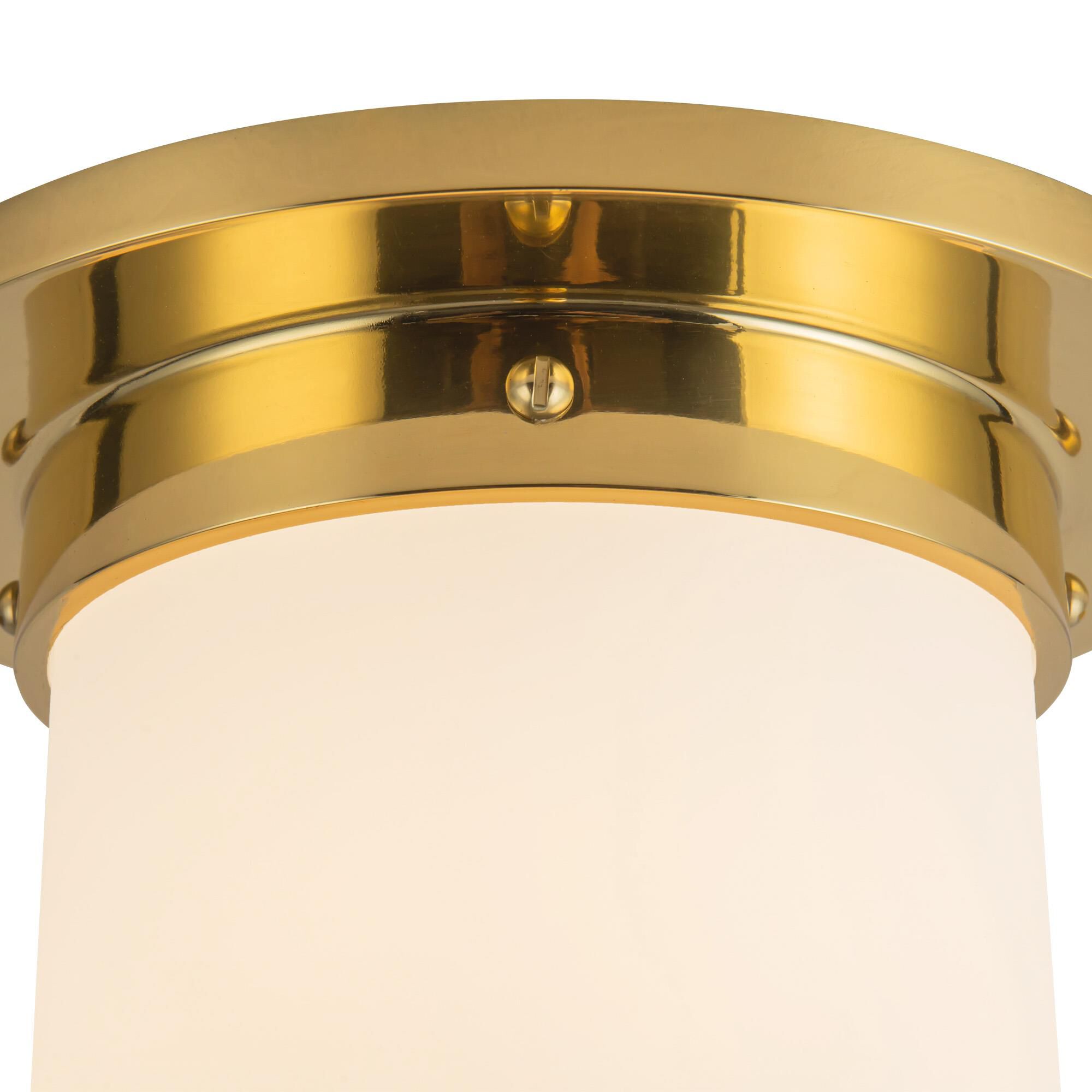 Shown in Patina Brass finish and Matte Opal glass