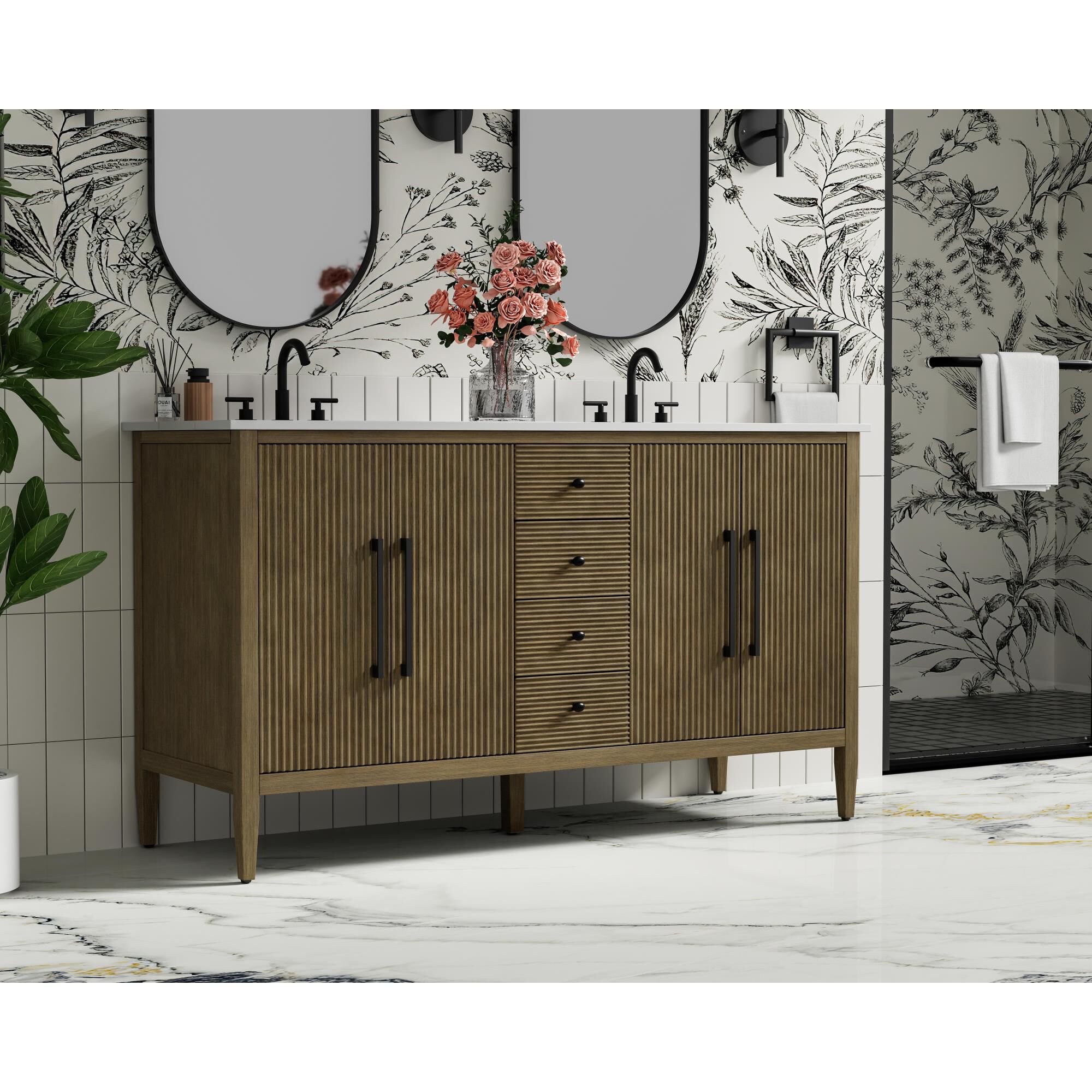 Shown in Hazel Oak finish