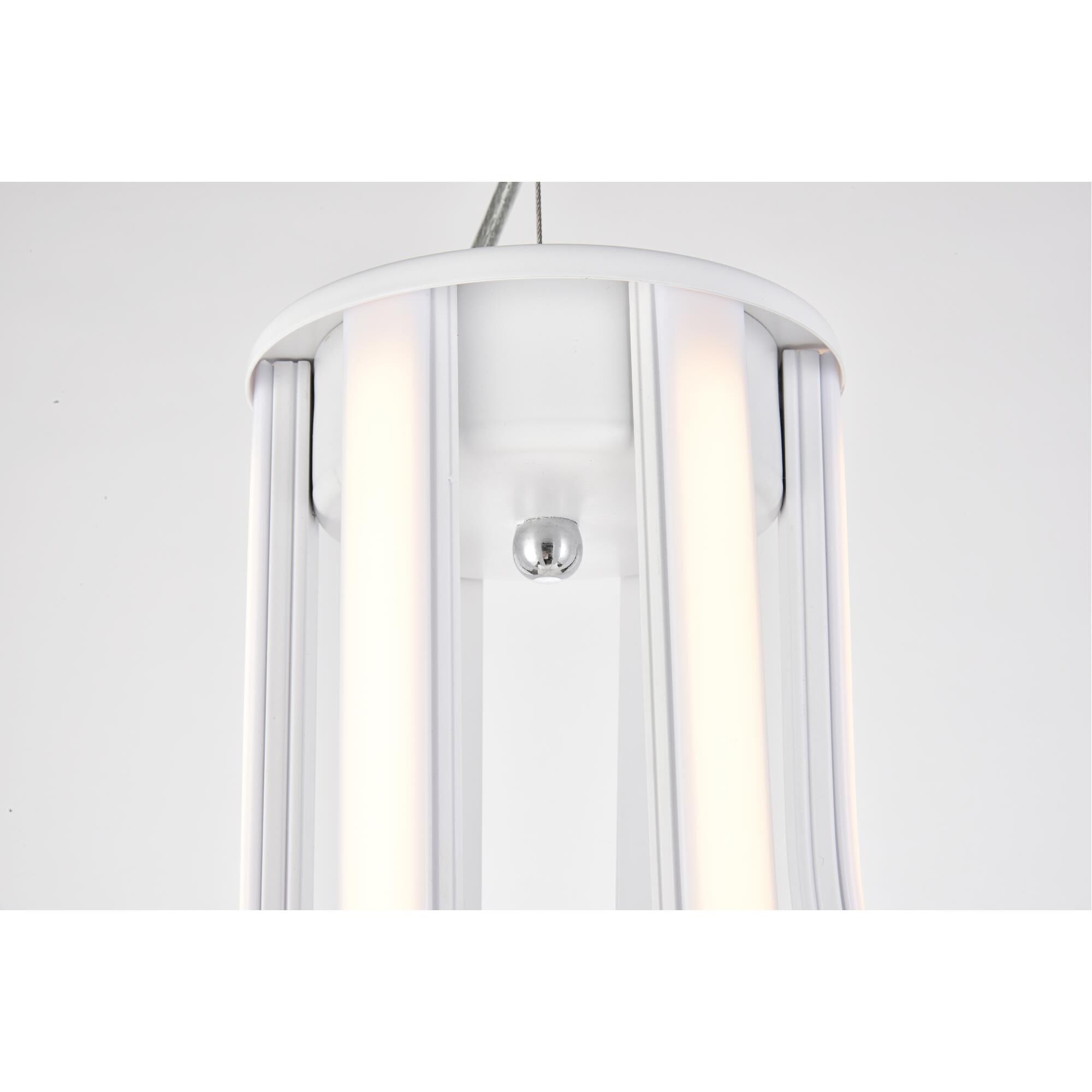 Dahlia 26 Inch LED Large Pendant by Elegant Lighting