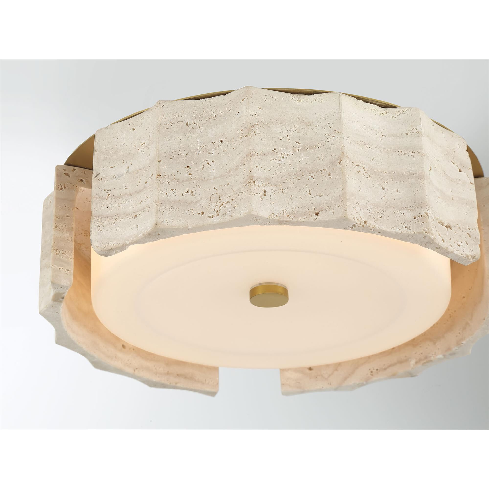Shown in Gold finish and Opal Etched glass