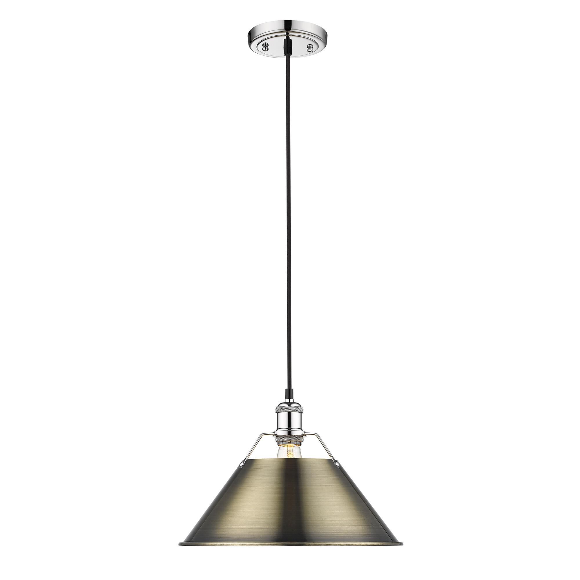 Orwell 14 Inch Large Pendant by Golden Lighting