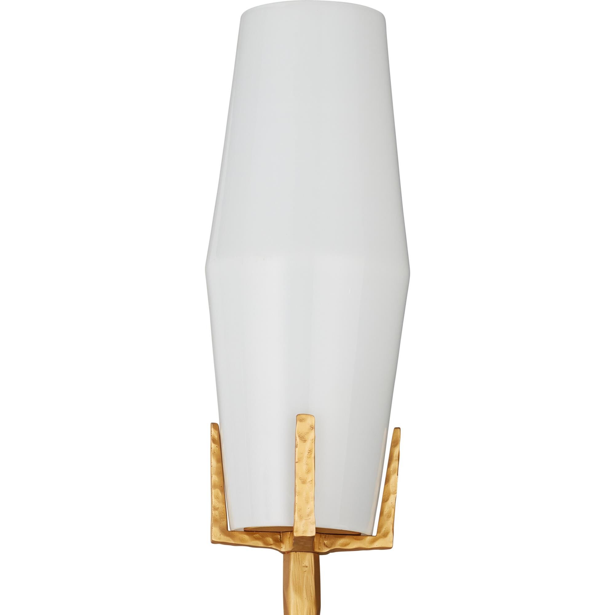 Shown in White and Matte Gold finish
