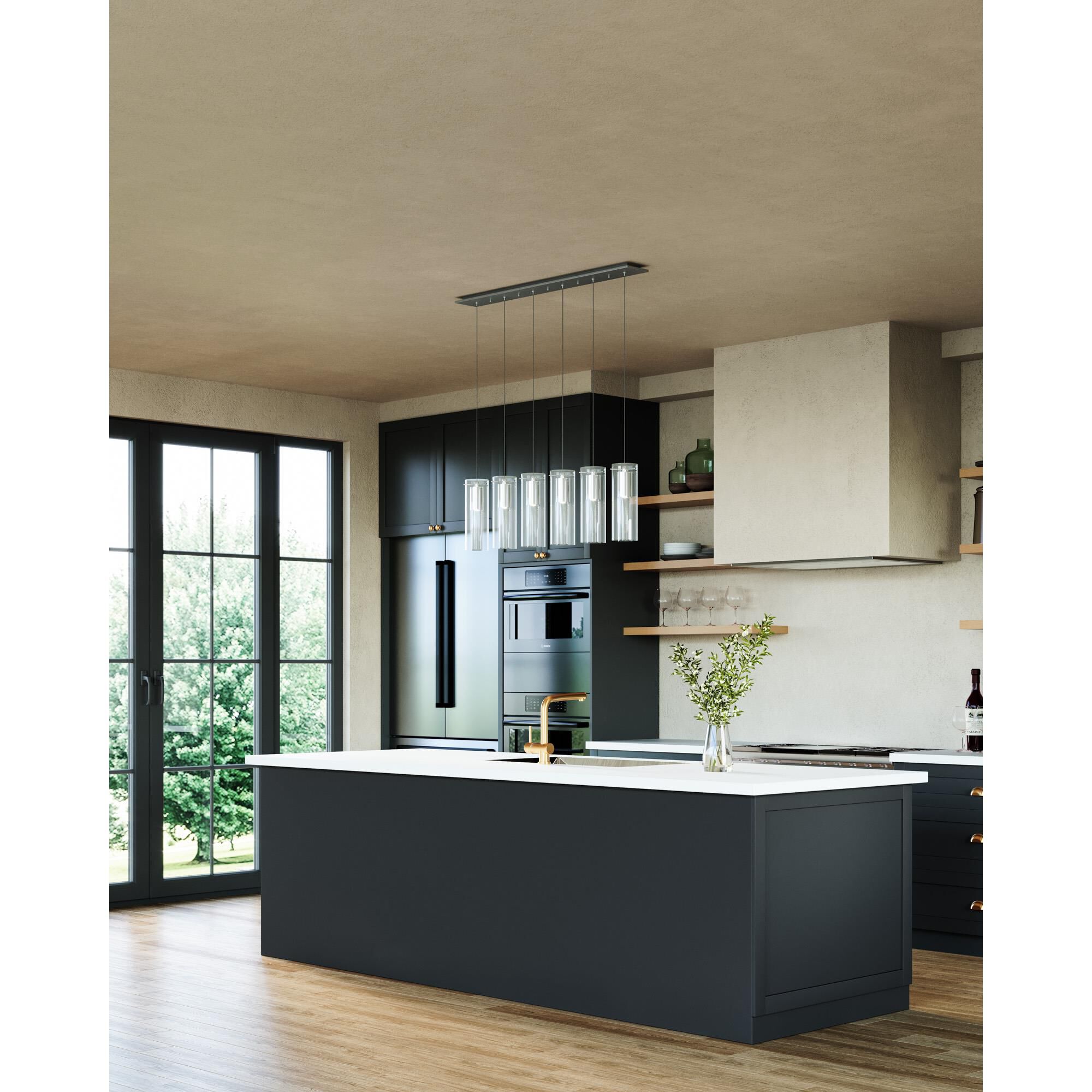 Champagne 41 Inch Linear Suspension Light by Kuzco Lighting