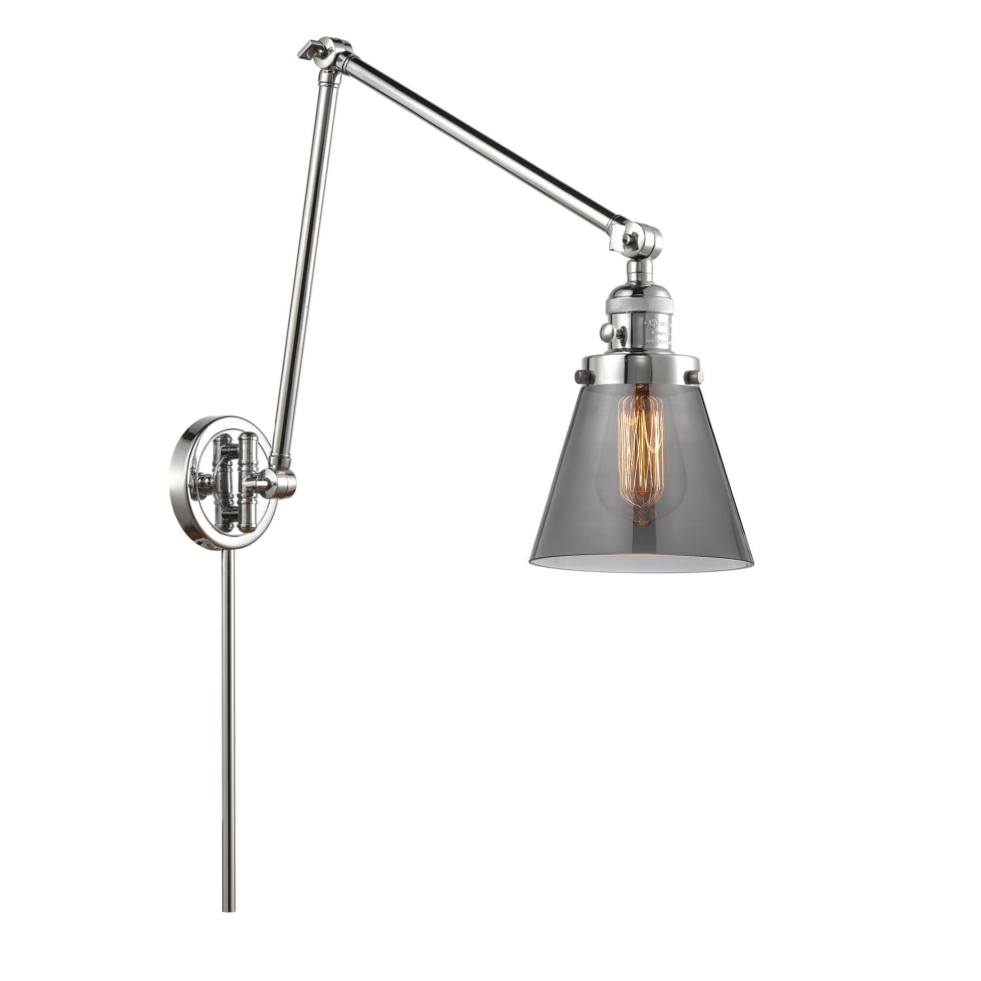 Bruno Marashlian Small Cone LED Wall Swing Lamp by Innovations Lighting