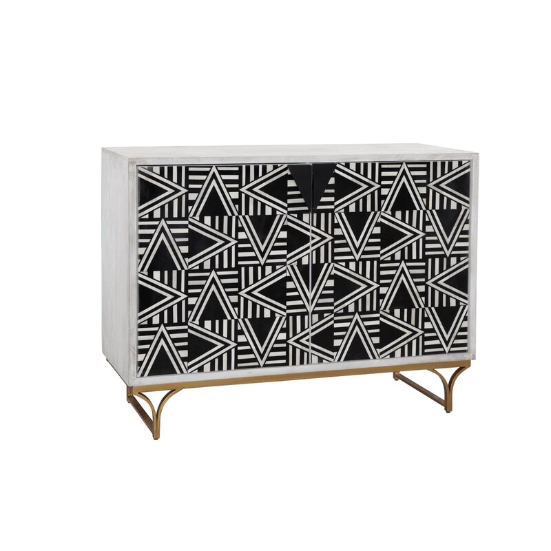 Martina 49 Inch Storage Cabinet by Bassett Mirror Company