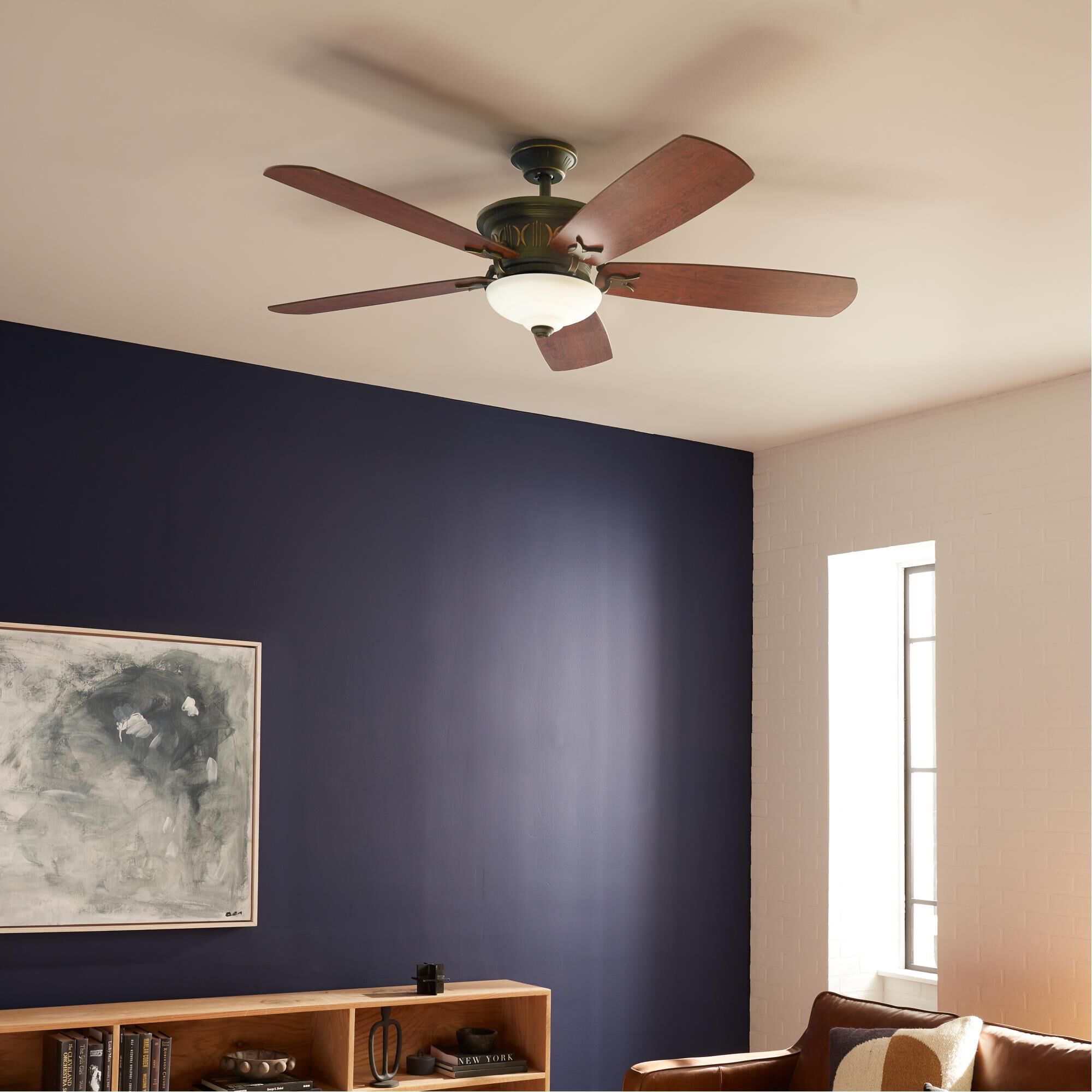 Crescent 56 Inch Ceiling Fan with Light Kit by Kichler Lighting