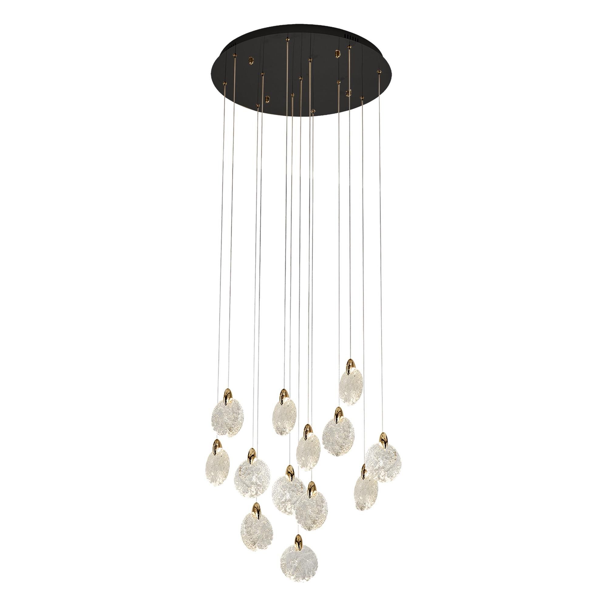 Snowflake 24 Inch Multi Light Pendant by Artcraft