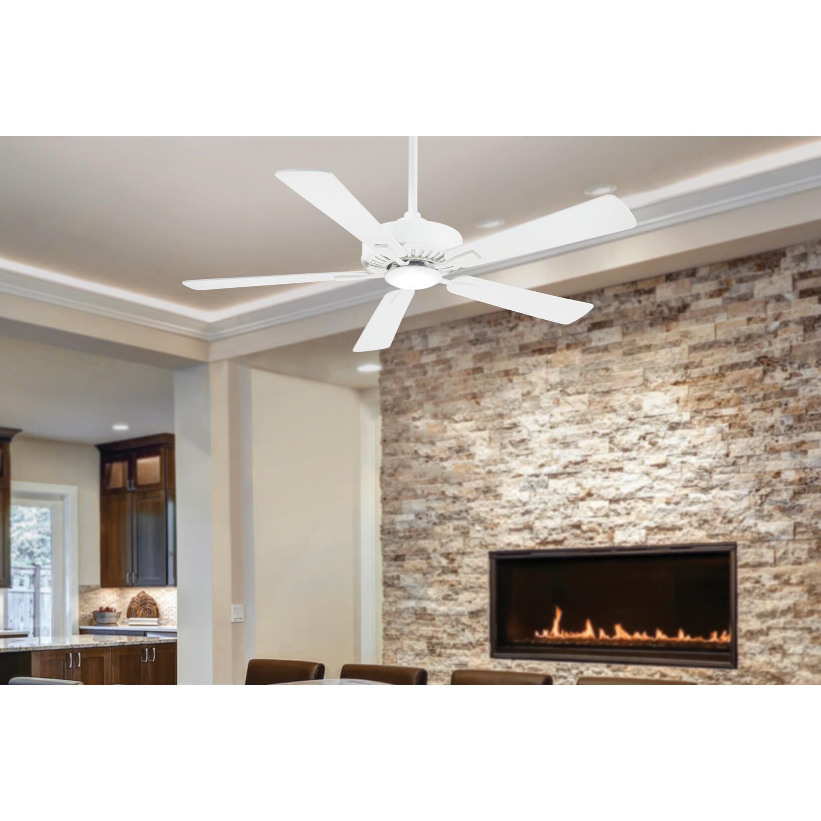 Contractor 52 Inch Ceiling Fan with Light Kit by Minka Aire
