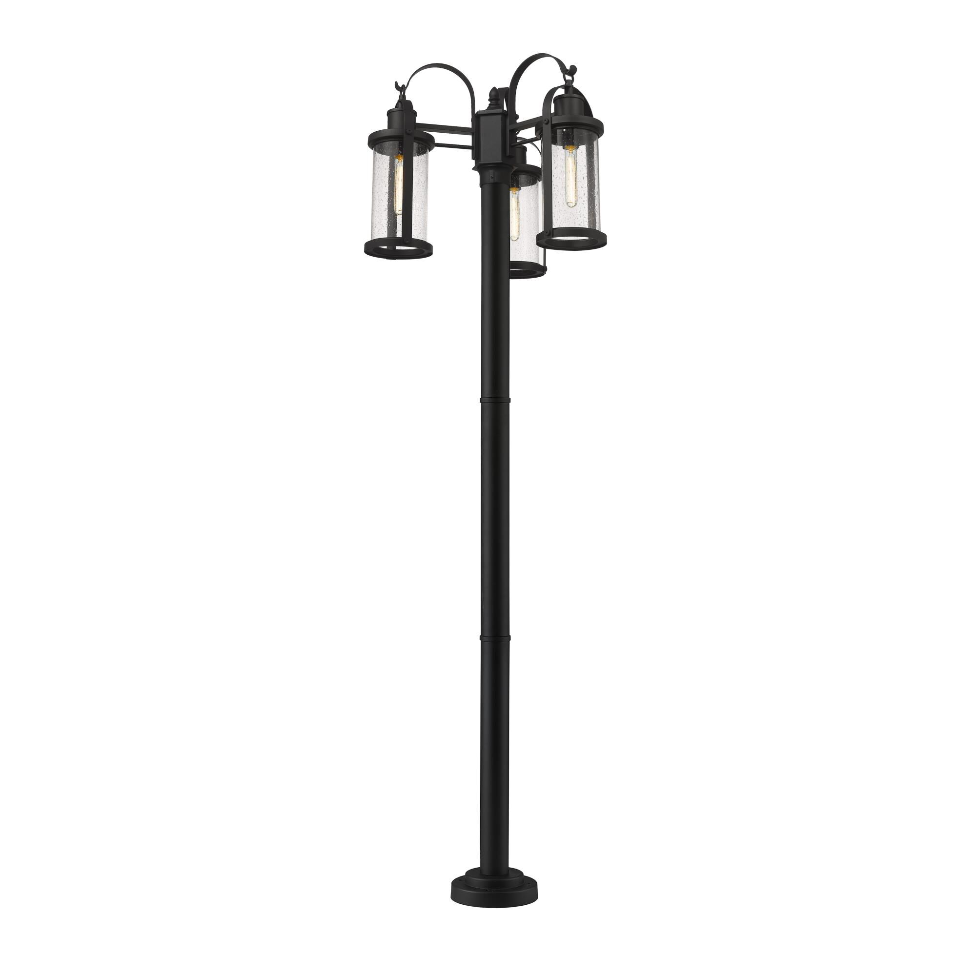 Roundhouse 94 Inch Tall 3 Light Outdoor Post Lamp by Z-Lite